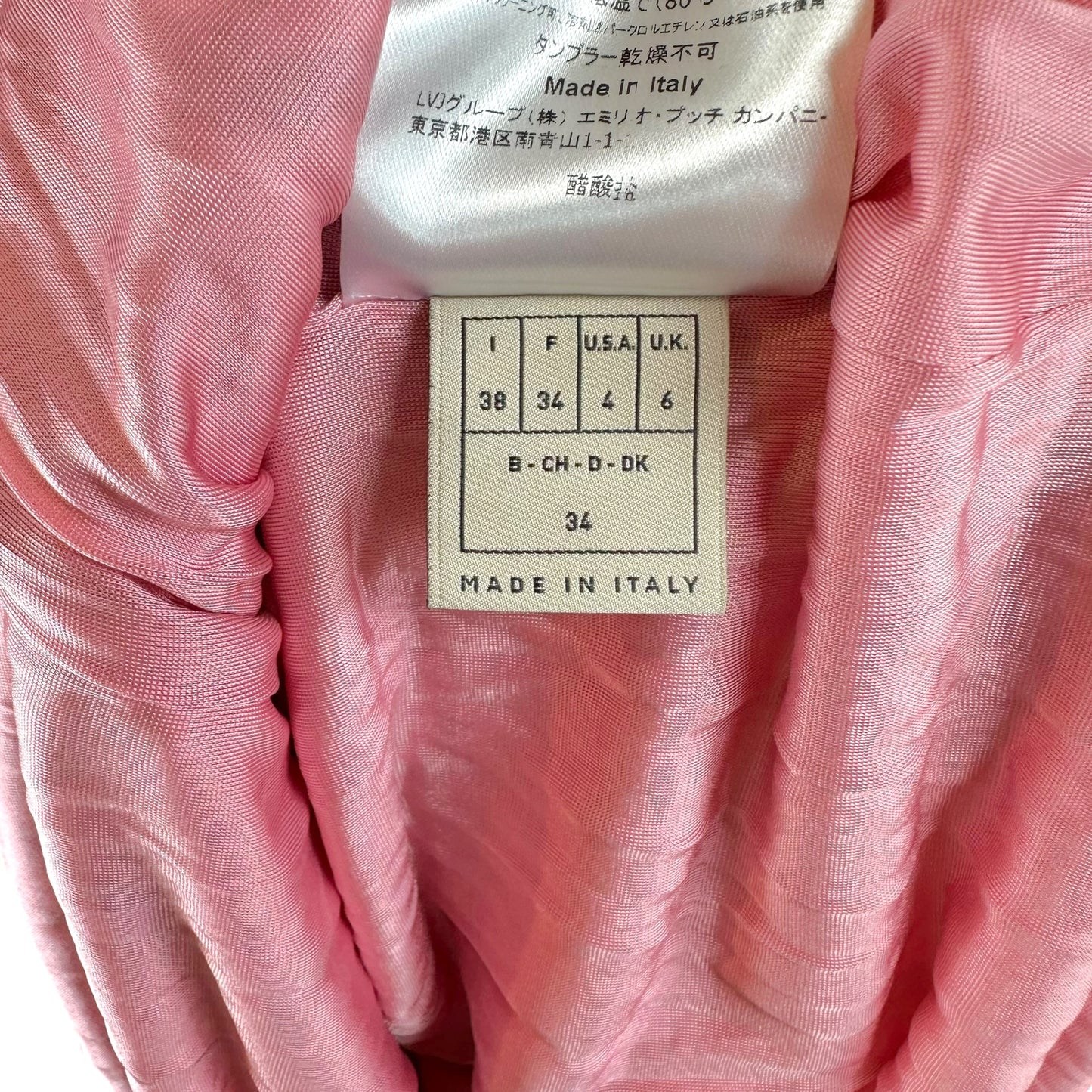 Emilio Pucci Pink Printed Bodycon Midi Dress