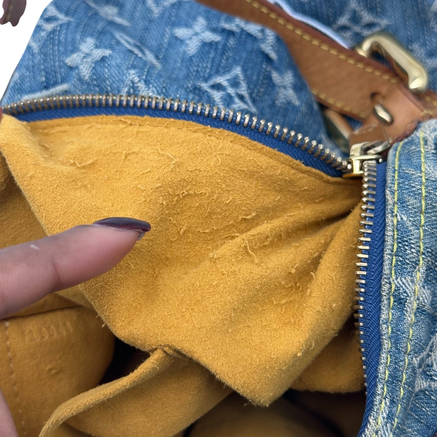 Louis Vuitton Blue Denim Baggy PM 2-Way Bag
