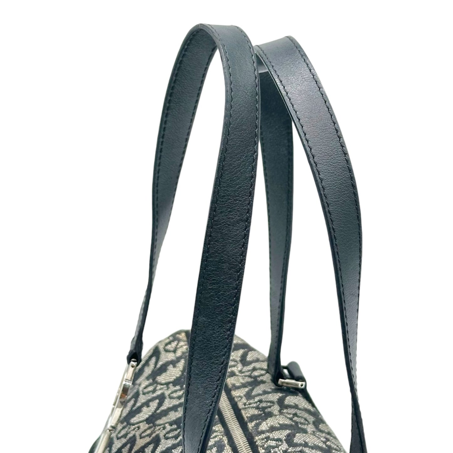 Christain Dior Black Trotter Monogram Logo Hardware Shoulder Bag