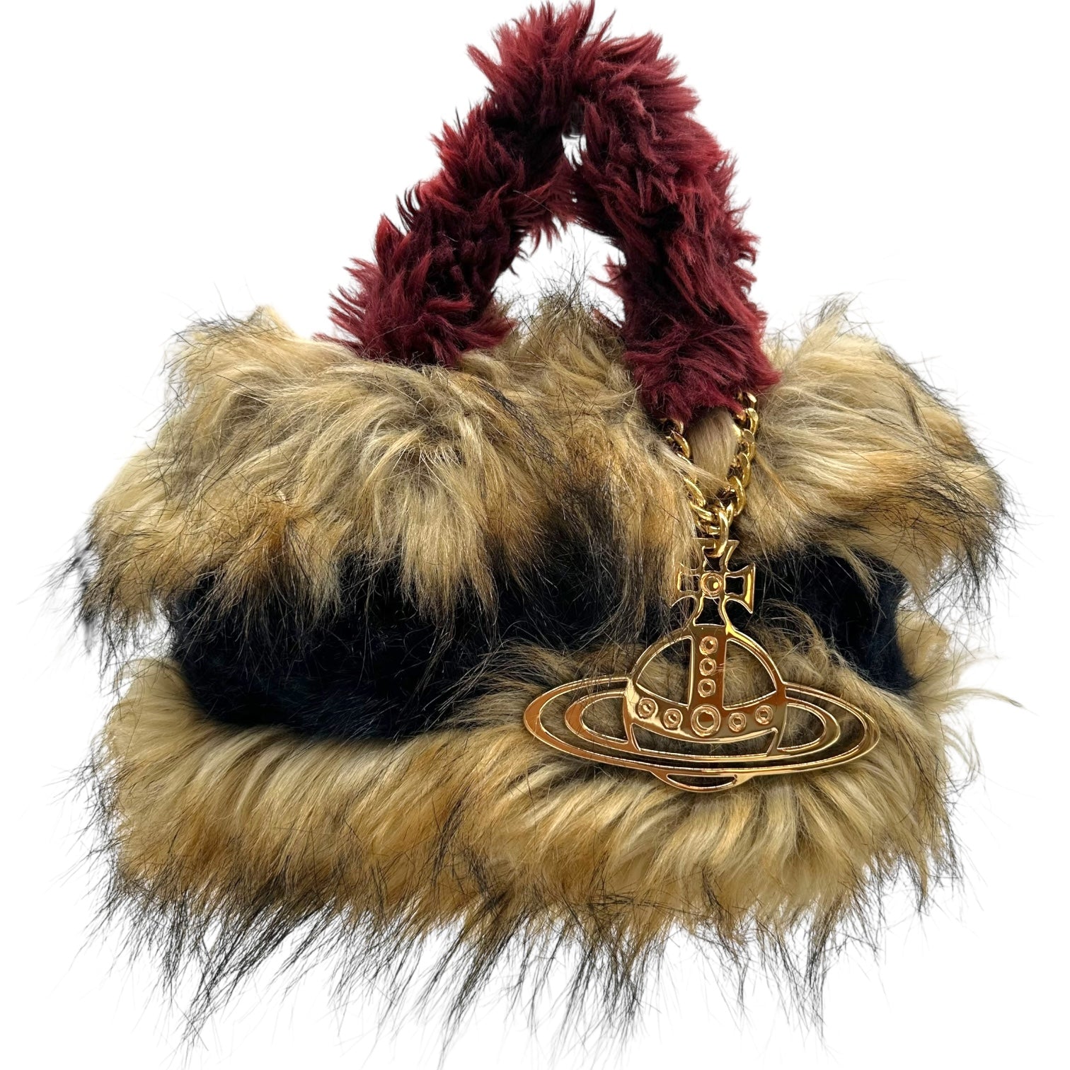 Vivienne Westwood Faux Fur Logo Charm Mini Bag - Outfit Repeater