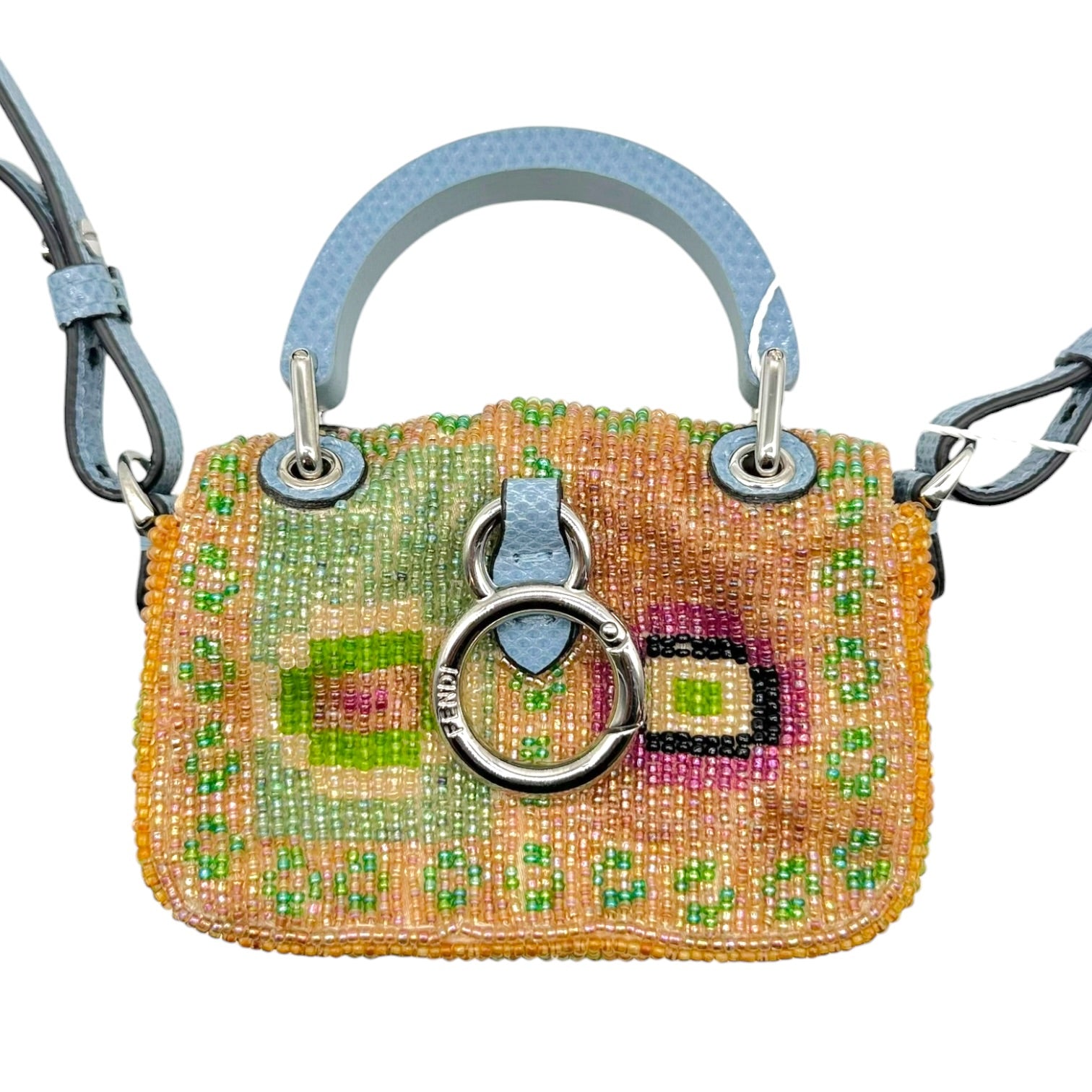 Fendi Micro Baguette Bag Multicolor Beaded Design