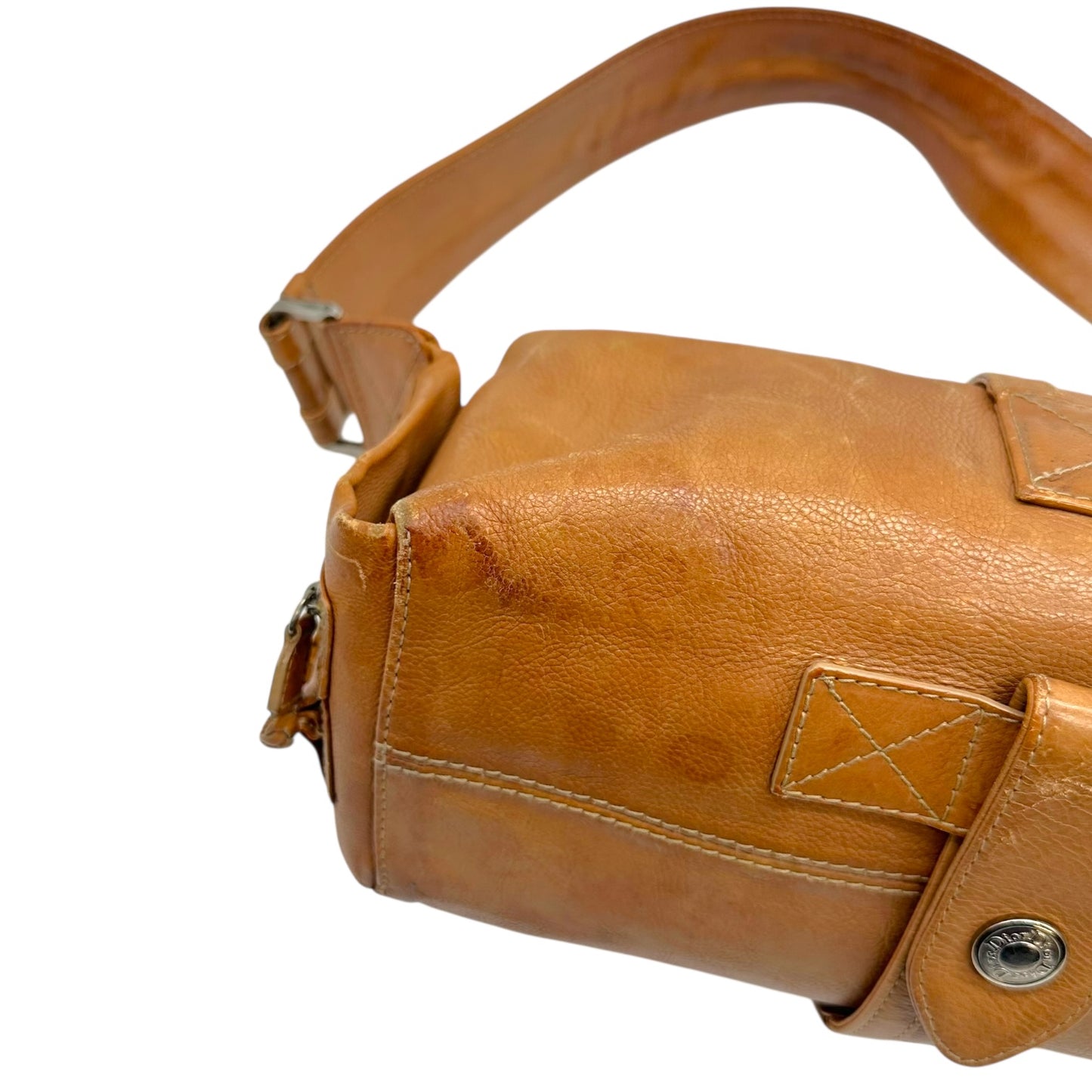 Christian Dior F/W 2005 Brown Leather 'Flight' Shoulder Bag