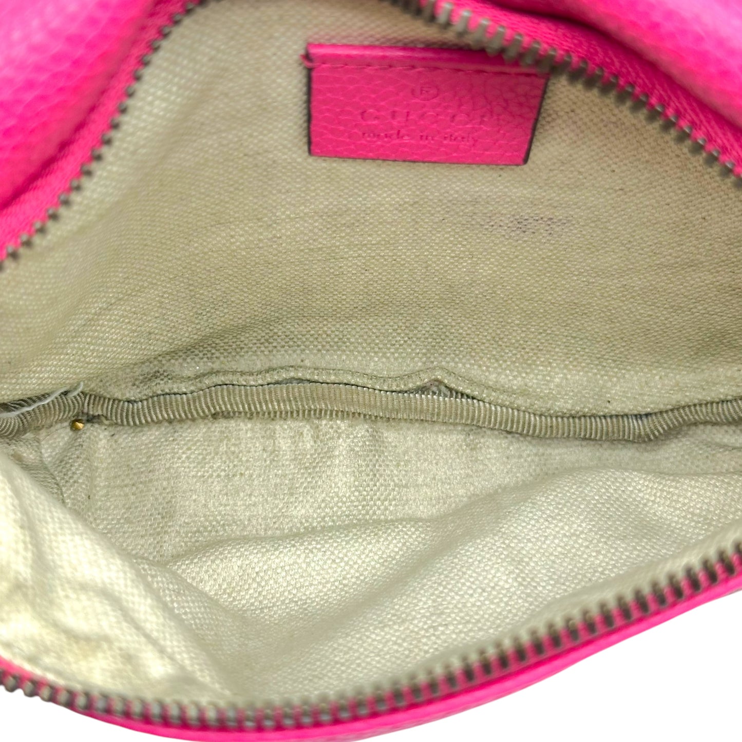 Gucci Hot Pink Leather Fanny Pack Bag