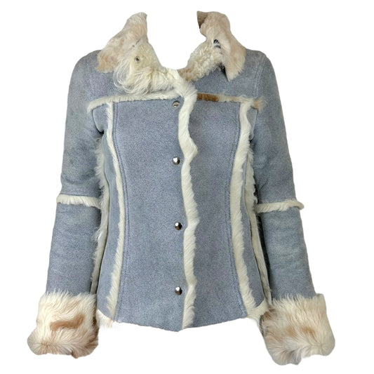 D&G Dolce & Gabbana 'Denim Look' Shearling Jacket