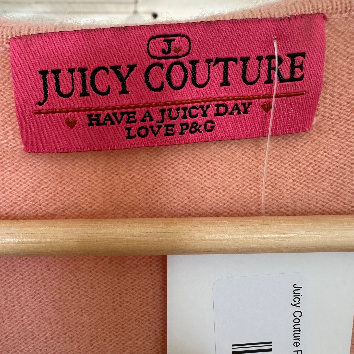 Juicy Couture Pink Cashmere Zip-Up Hoodie - Outfit Repeater