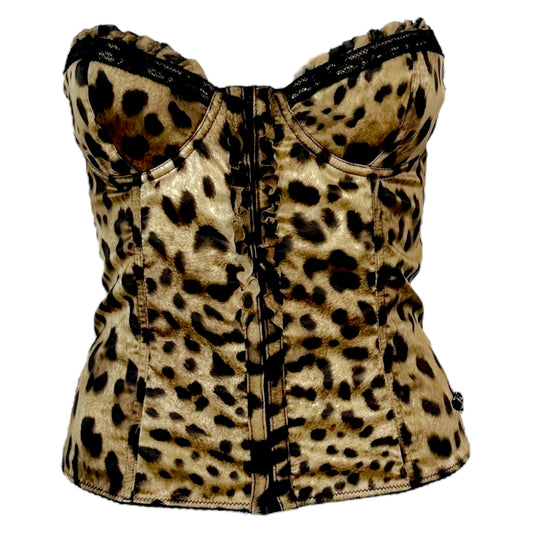 Dolce & Gabbana Underwear Leopard Print Corset