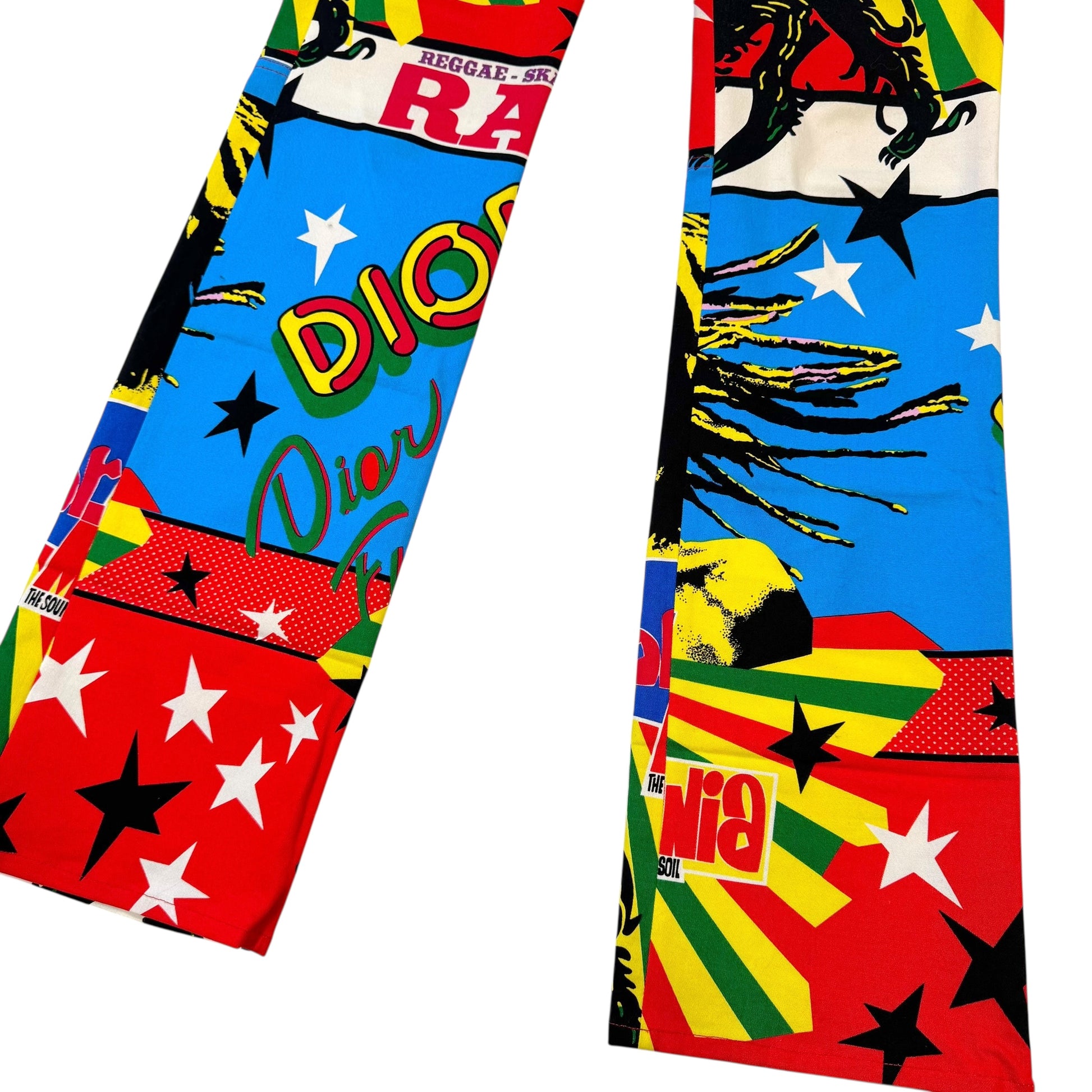Christian Dior Spring 2004 Rasta Printed Pants - Outfit Repeater