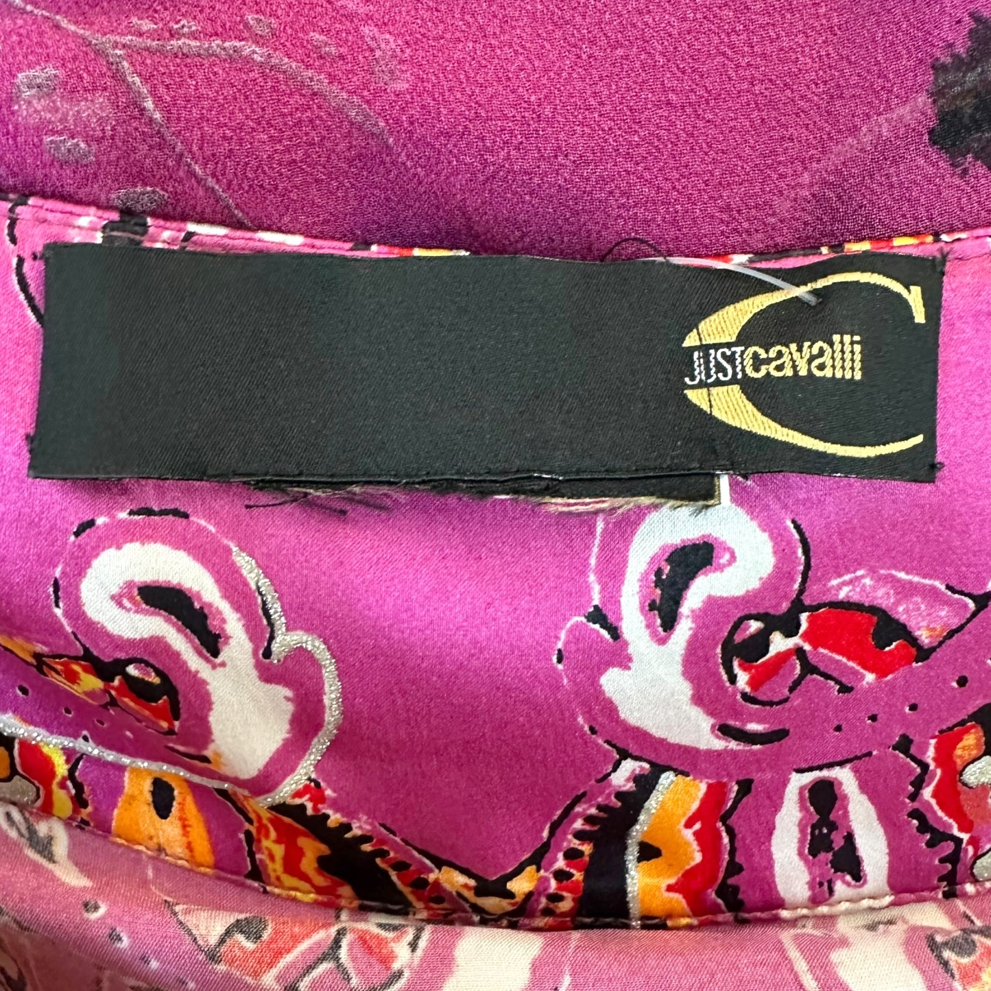 Just Cavalli Roberto Cavalli Pink Leopard Print Wrap Mini Skirt