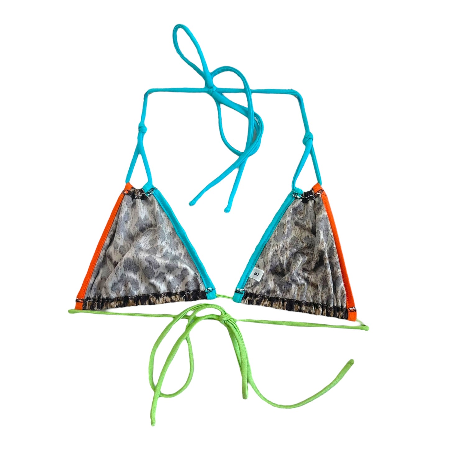 Dolce & Gabbana Beachwear Multicolor Leopard Print Bikini