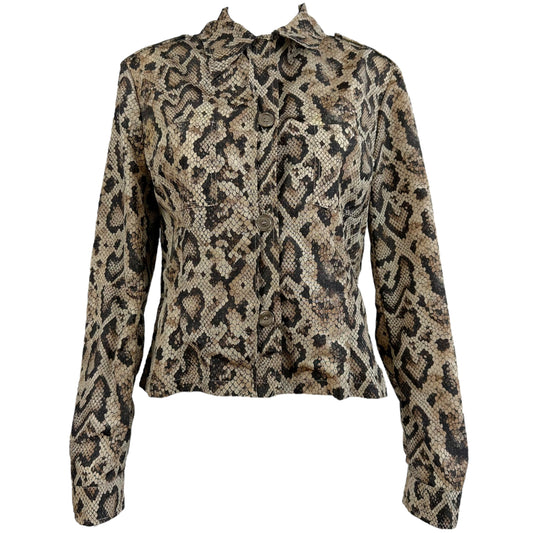 D&G Dolce & Gabbana Snakeskin Print Jacket