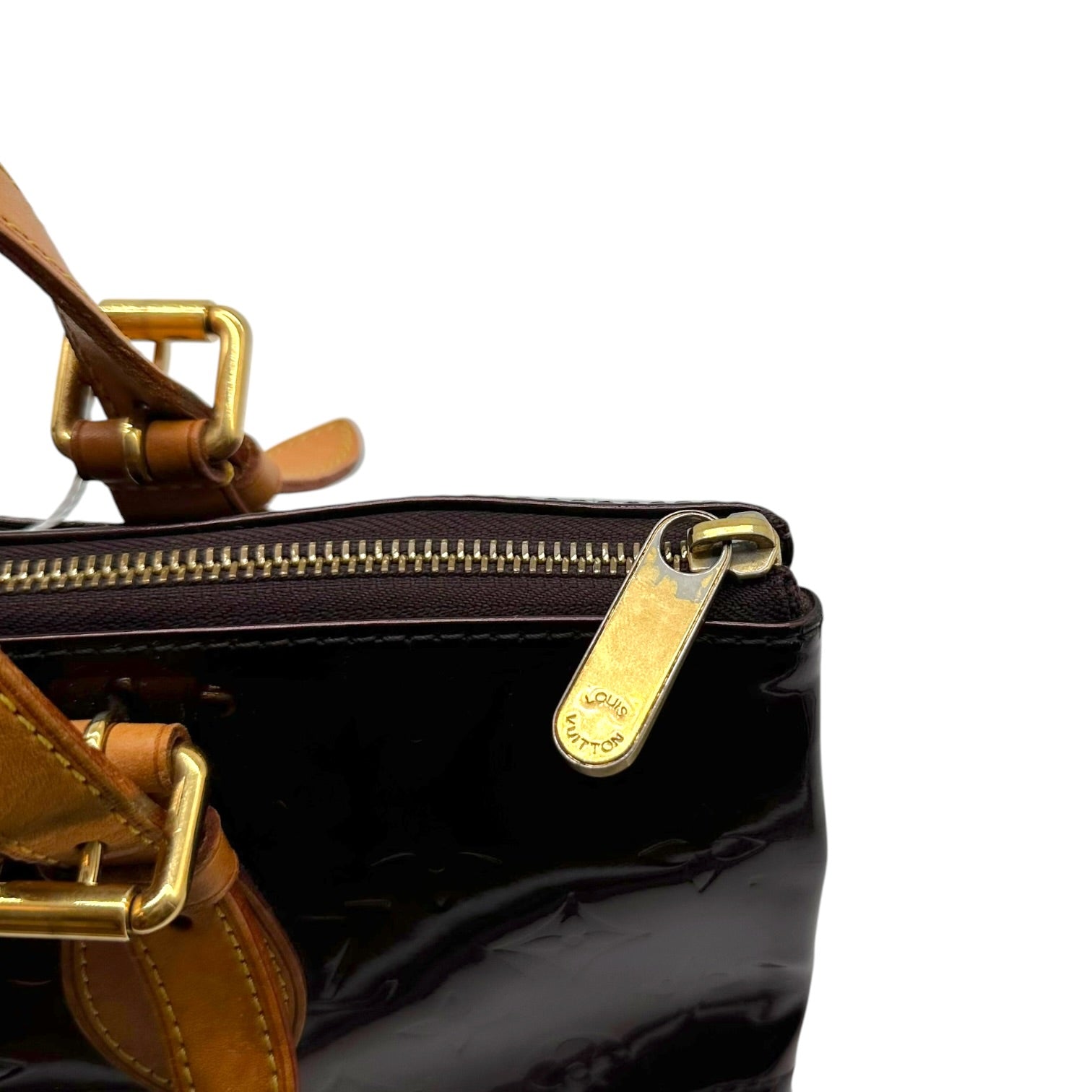 Louis Vuitton Burgundy Vernis East-West Bag