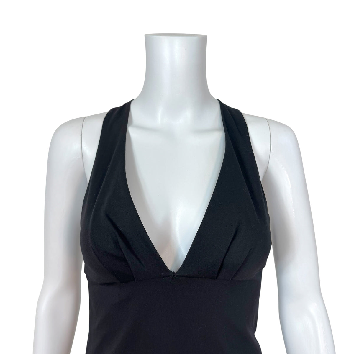 Gucci F/W 2005 Black Cross-Back Black Midi Dress NEW