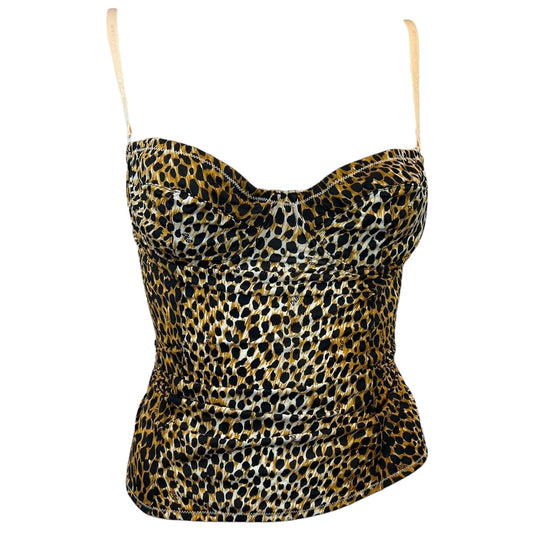 D&G Dolce & Gabbana Leopard Bustier Top - Outfit Repeater