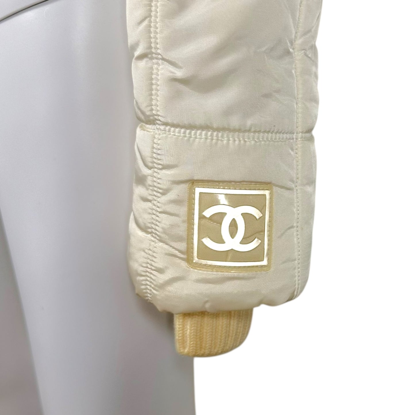 Chanel Sport Identification Autumn 2000 White Logo Puffer Coat