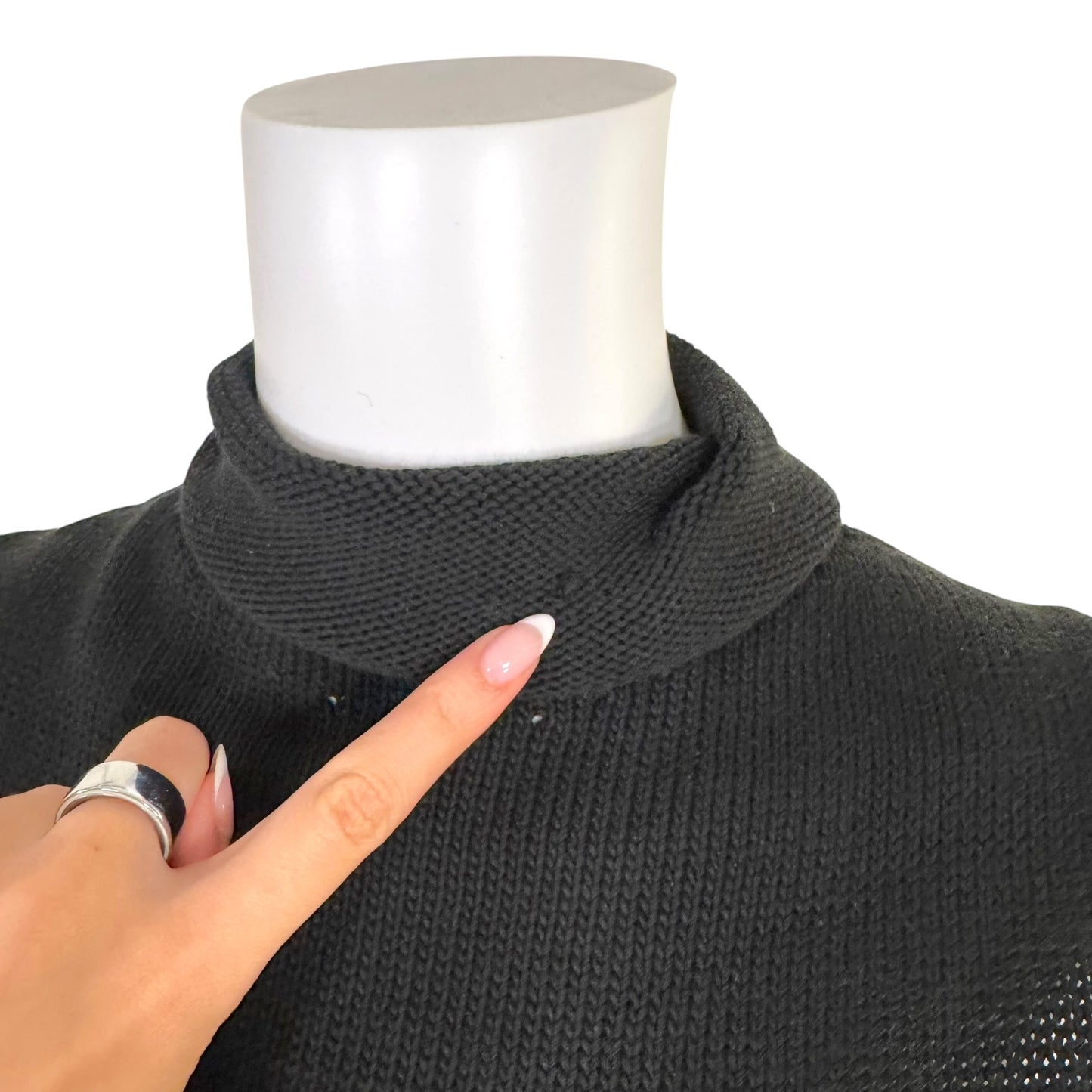 Gucci by Tom Ford Black Sleeveless Turtleneck Cotton Knit Top - Outfit Repeater