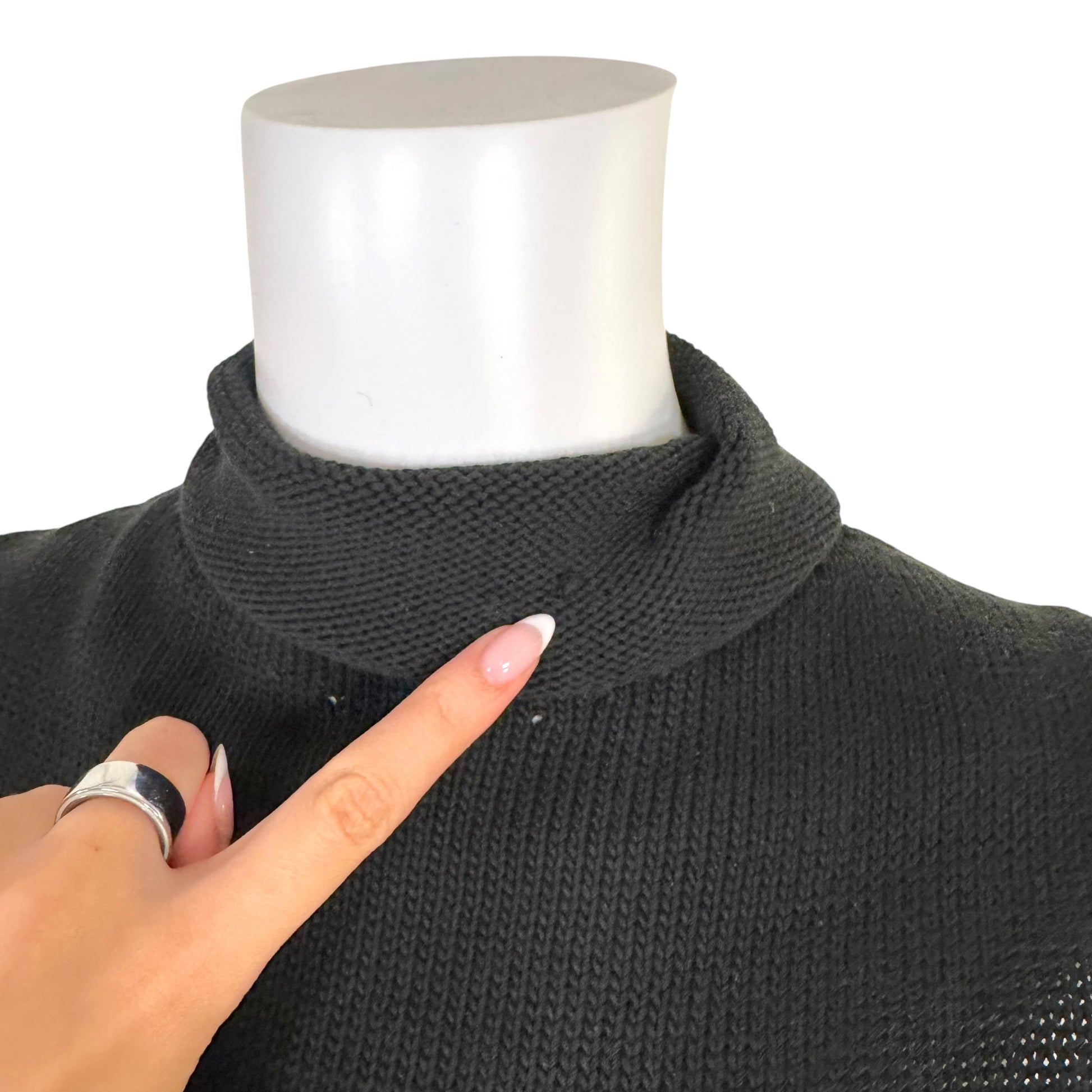 Gucci by Tom Ford Black Sleeveless Turtleneck Cotton Knit Top - Outfit Repeater