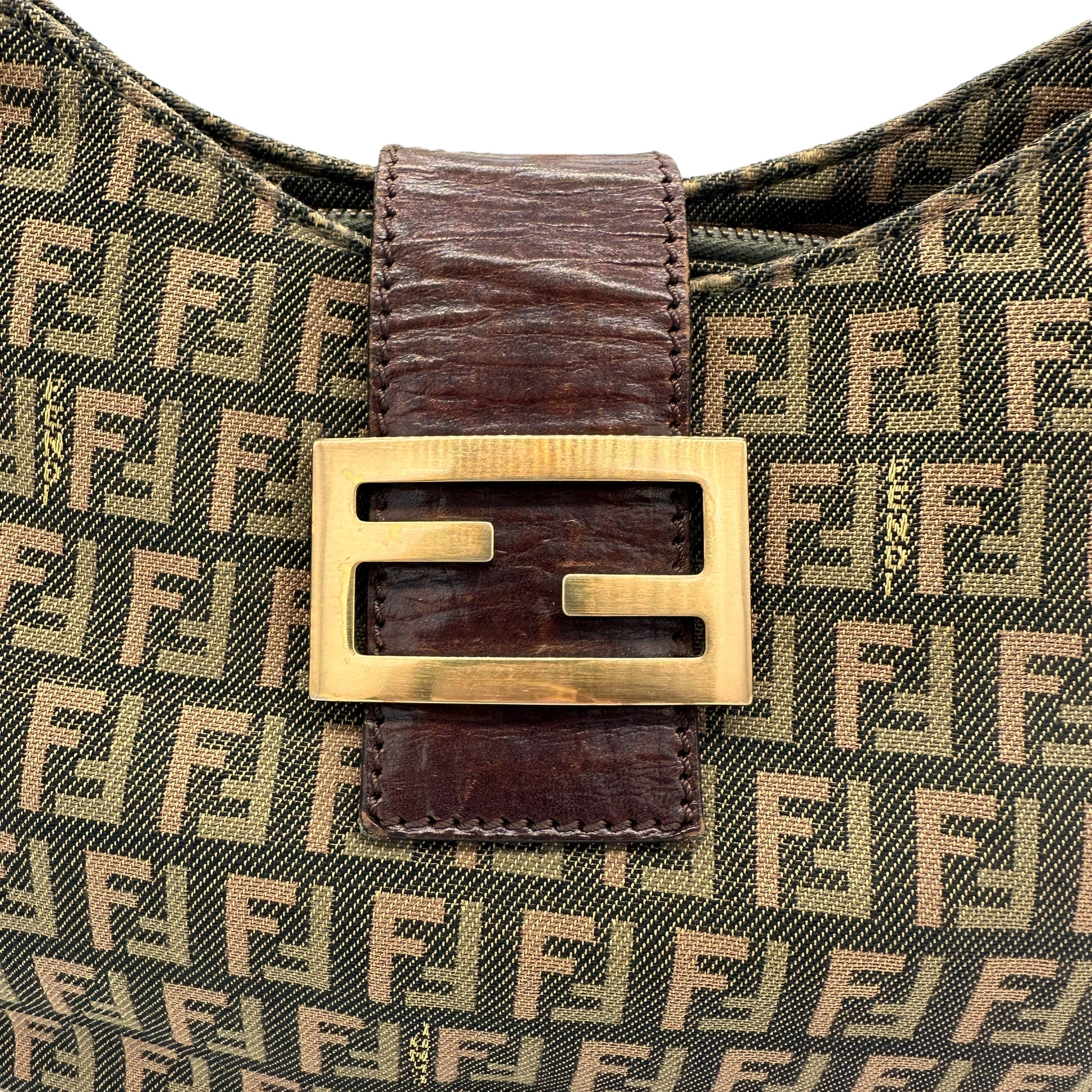 Fendi Multicolor Zucchino Braided Strap Shoulder Bag - Outfit Repeater