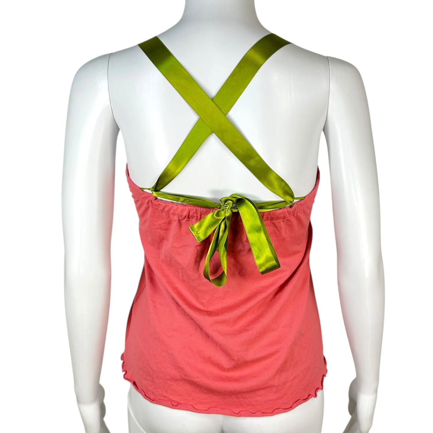 Hysteric Glamour Halter Tank Pink Green Graphic