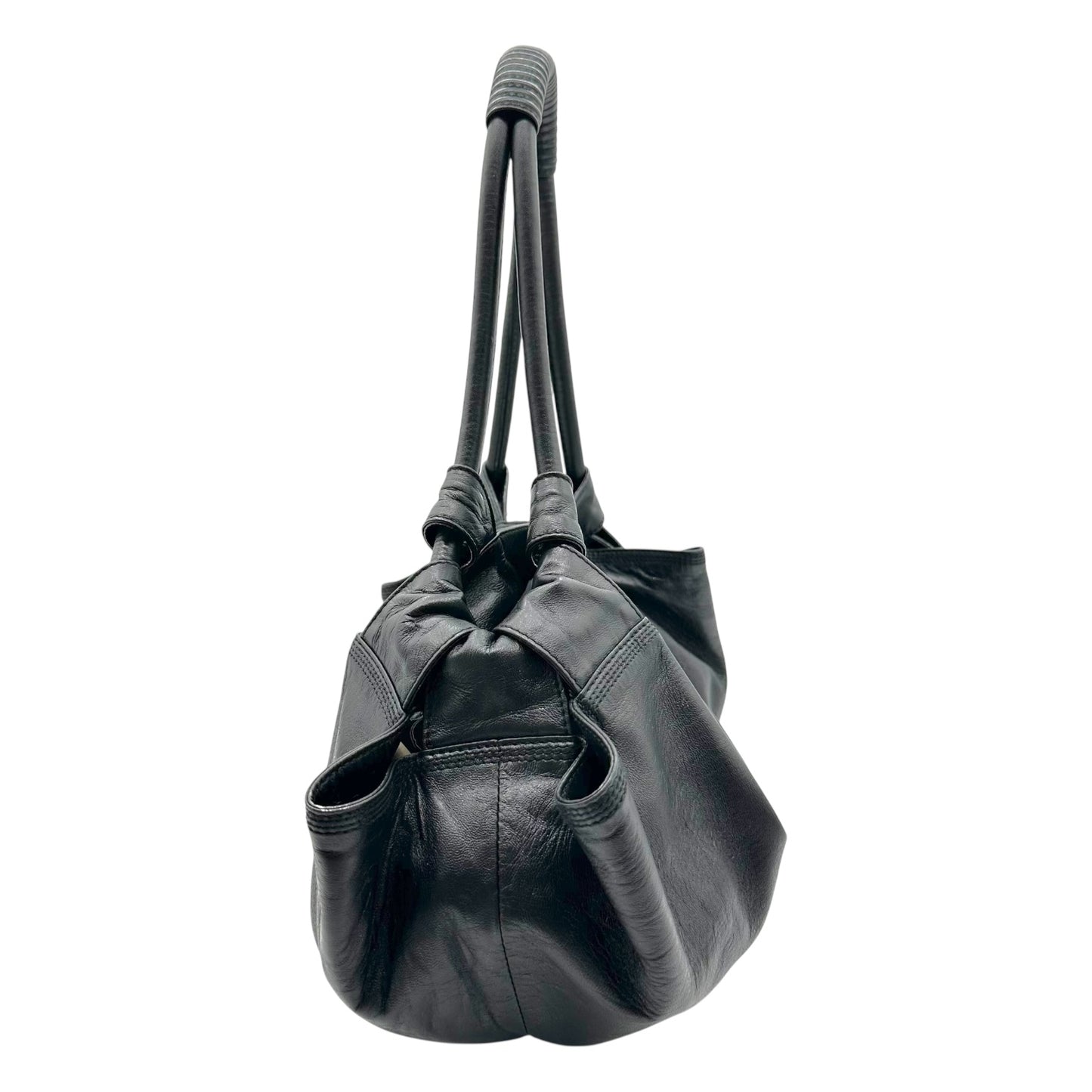 Loewe Black Logo Aire Hobo Bag