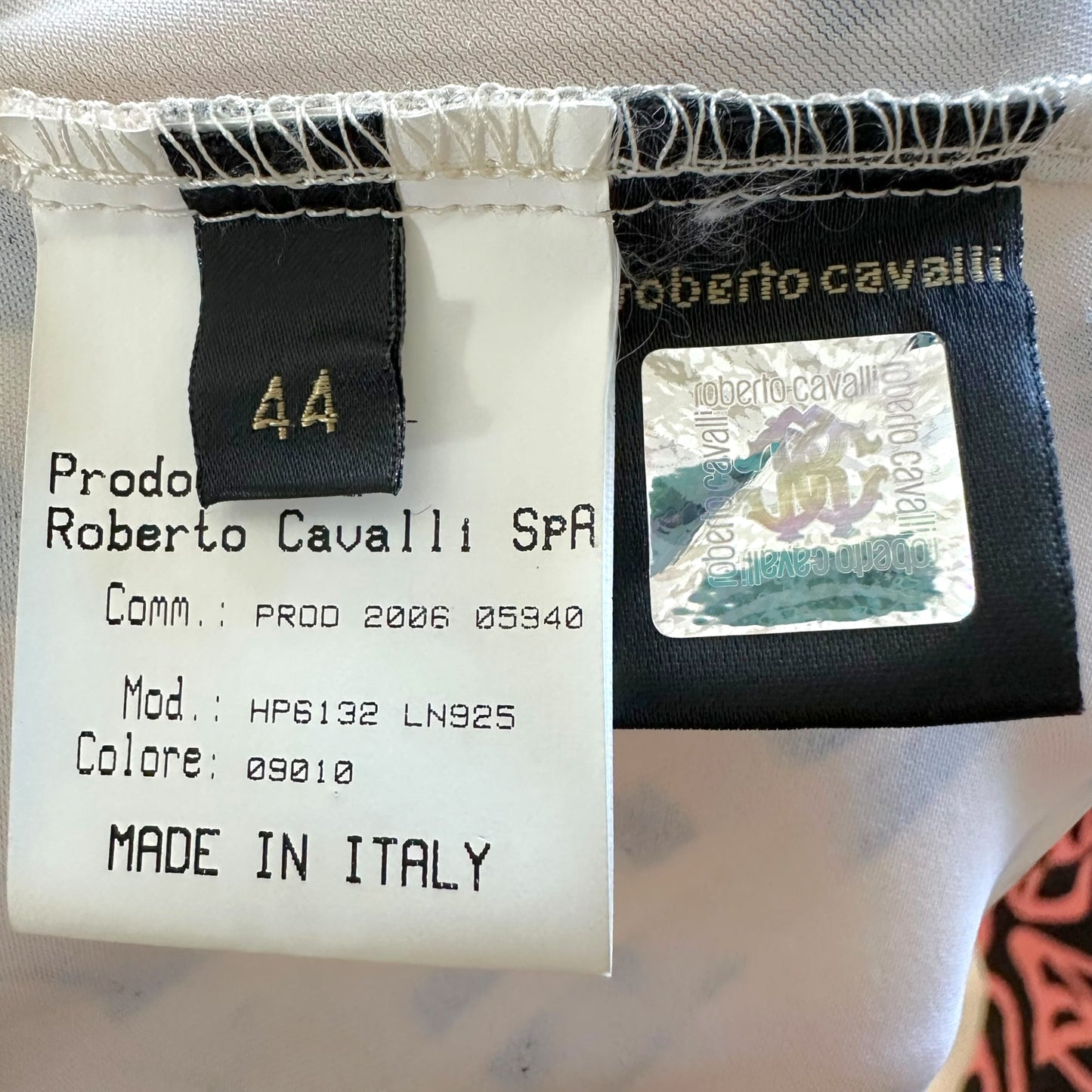 Roberto Cavalli Leopard Print Halter Mini Dress