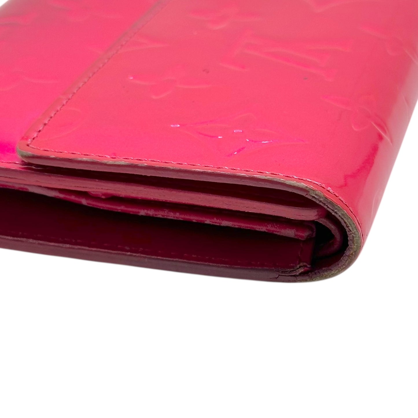Louis Vuitton Hot Pink Vernis Monogram Long Wallet - Outfit Repeater