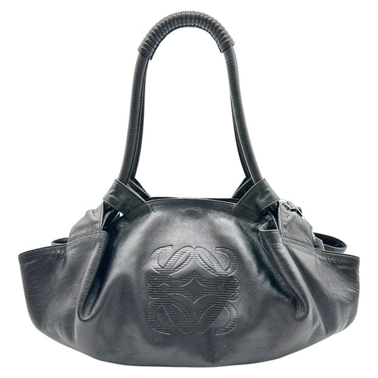 Loewe Black Logo Aire Hobo Bag