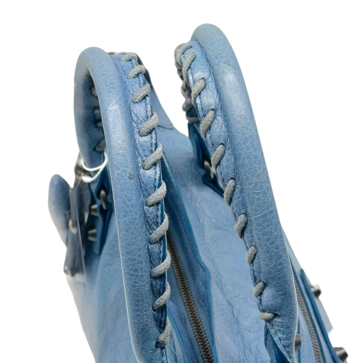 Balenciaga Blue Leather 2-Way City Bag