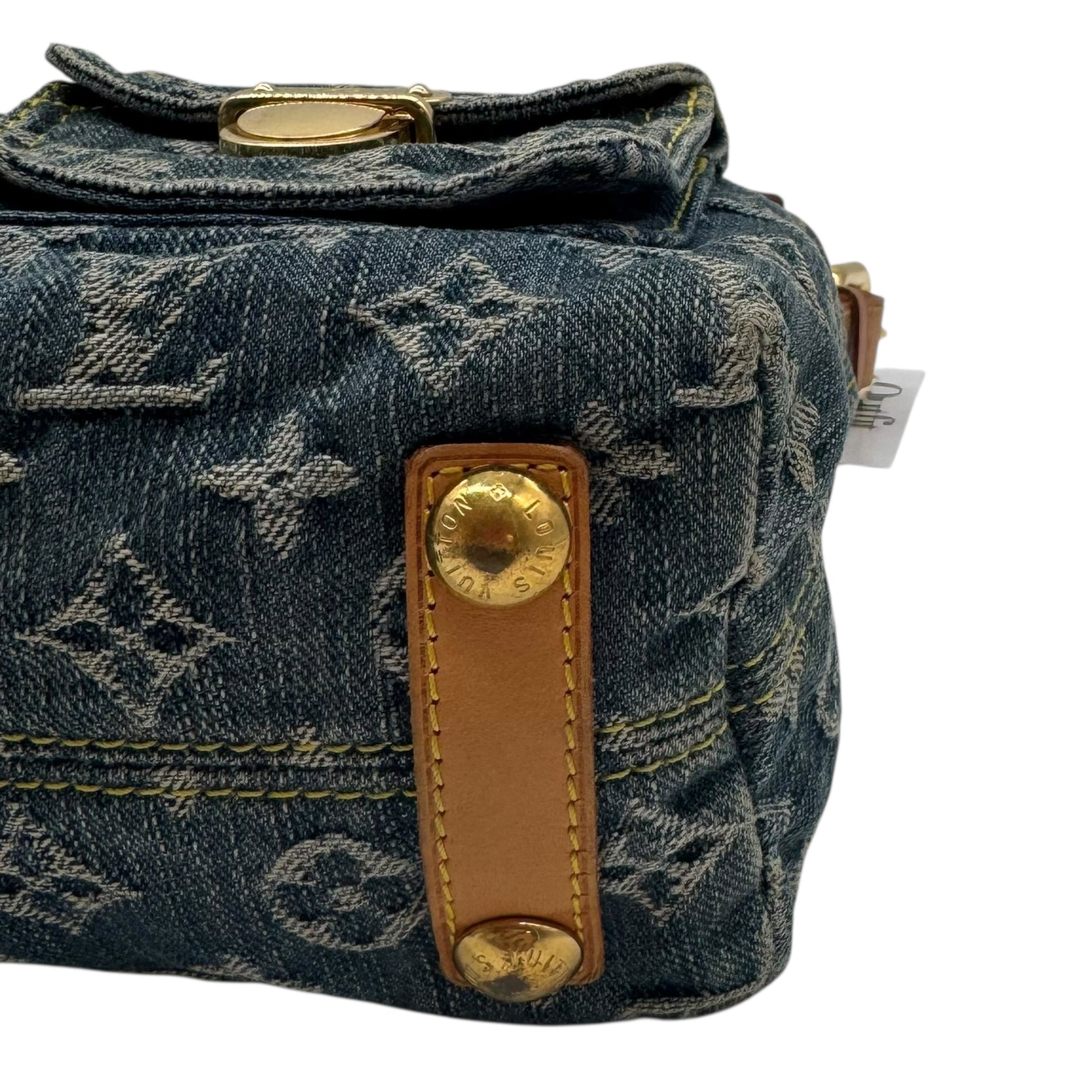 Louis Vuitton Blue Denim Monogram Baggy PM Shoulder Bag - Outfit Repeater