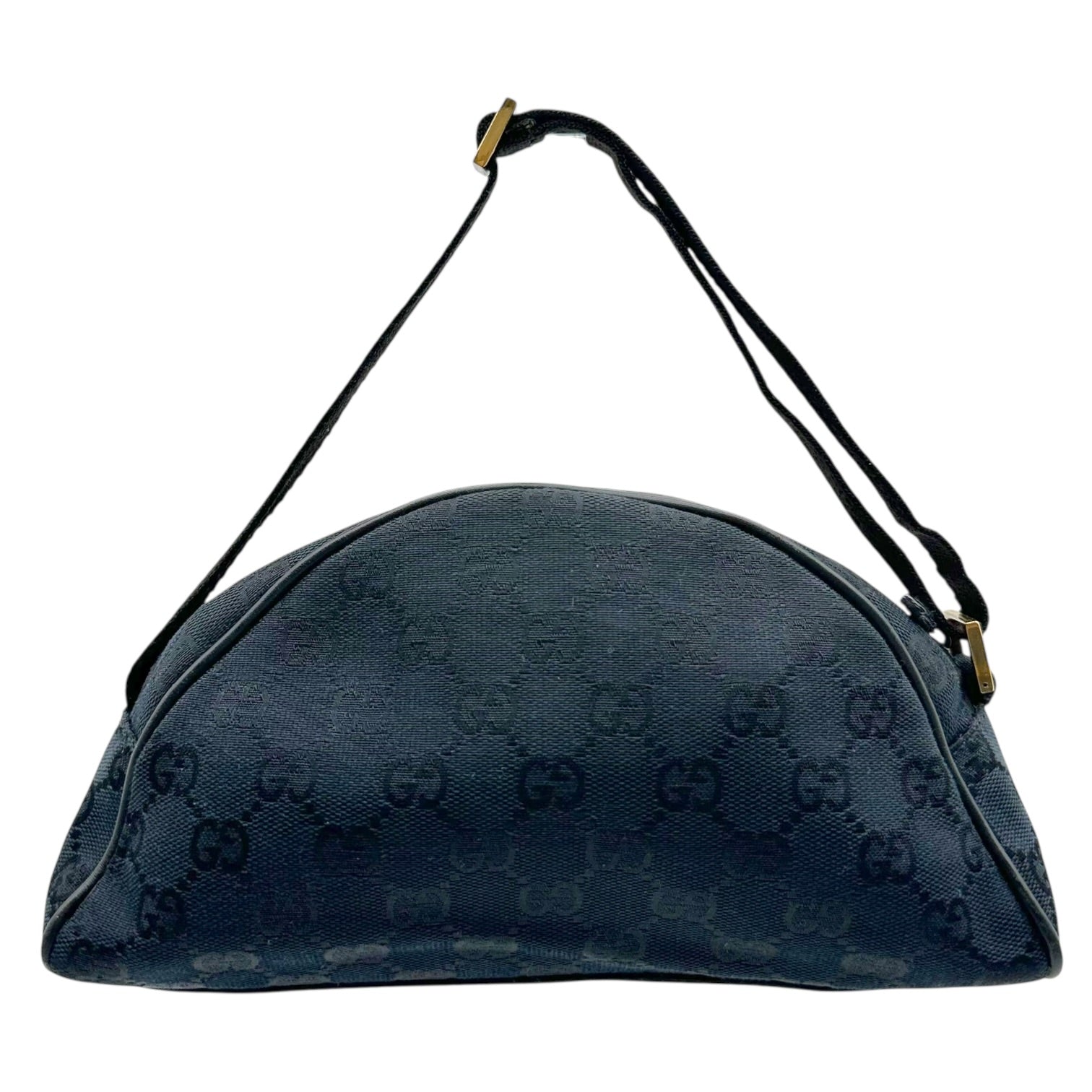 Gucci Black Monogram Crescent Mini Bag