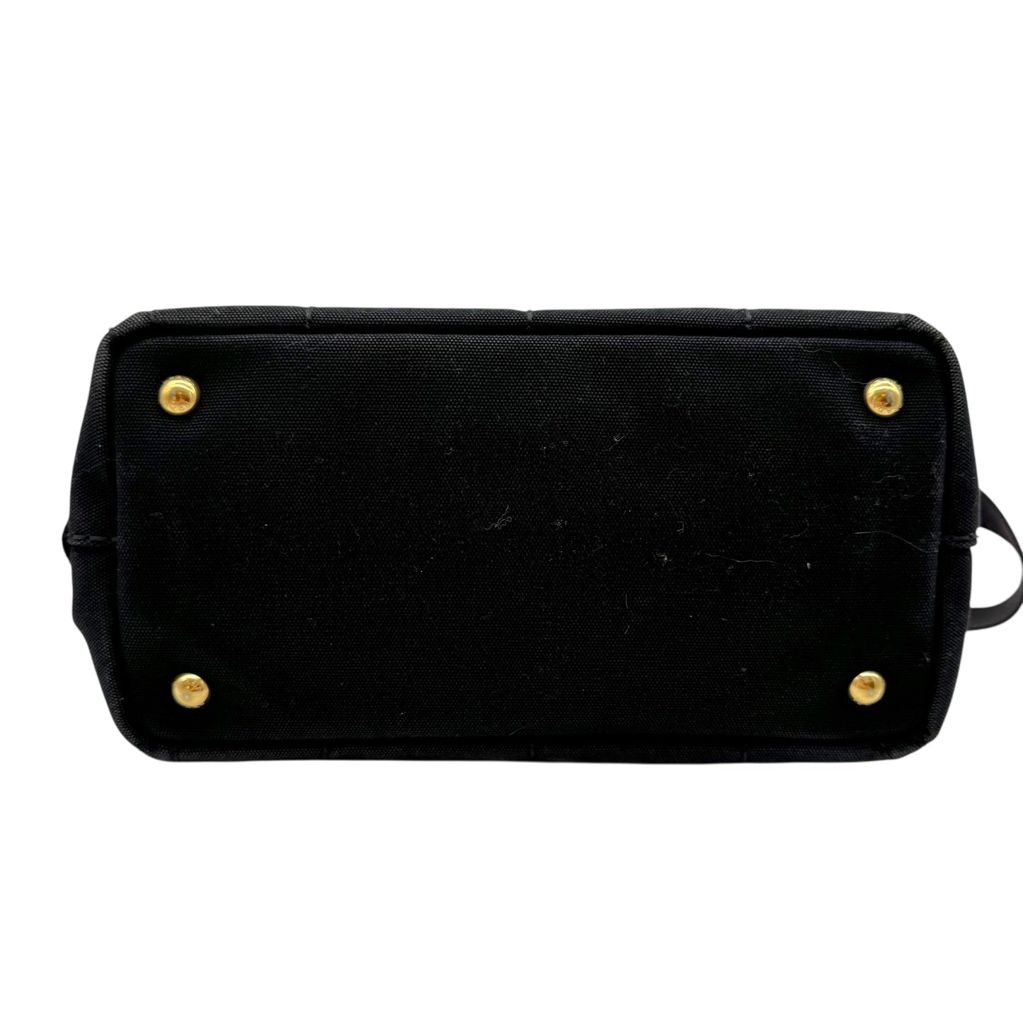 Prada Navy Blue Mini Canapa 2-Way Tote Bag - Outfit Repeater