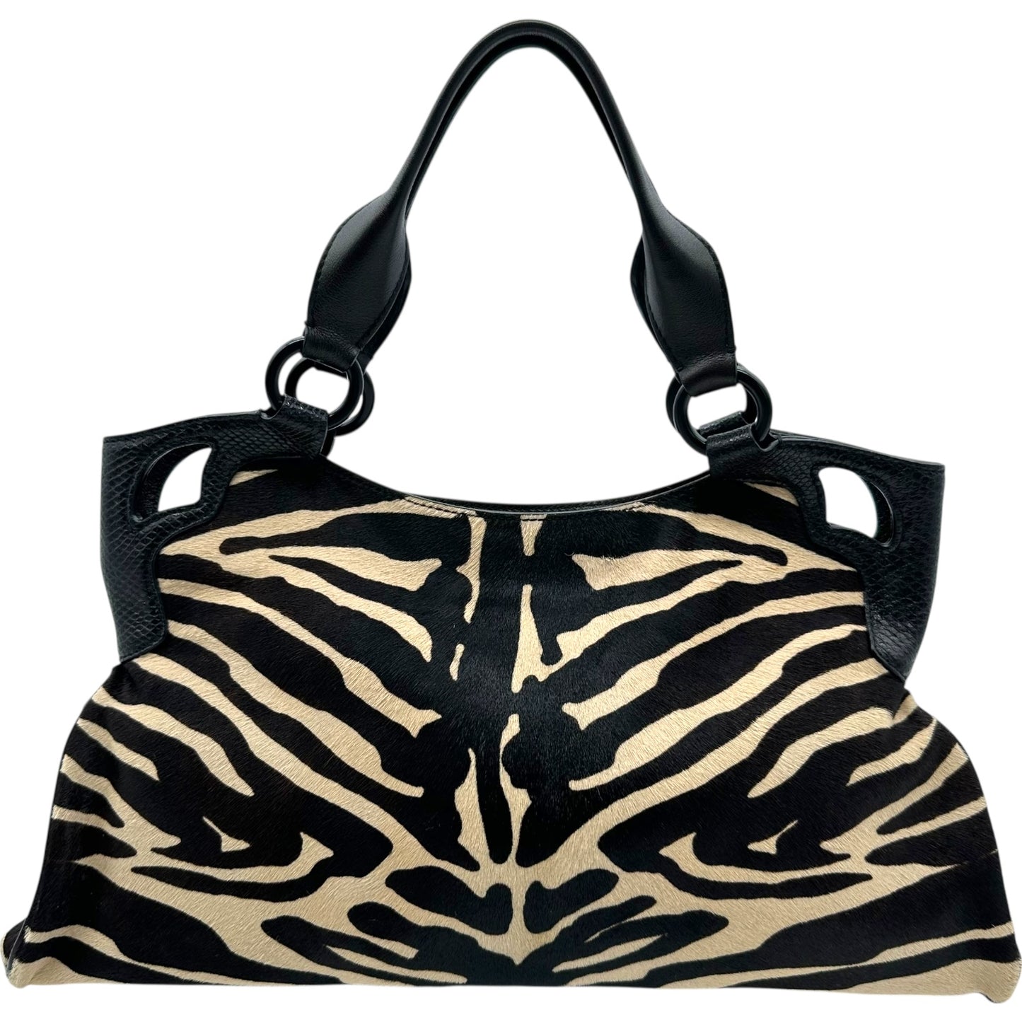 Cartier Zebra Print Ponyhair Marcello Shoulder Bag