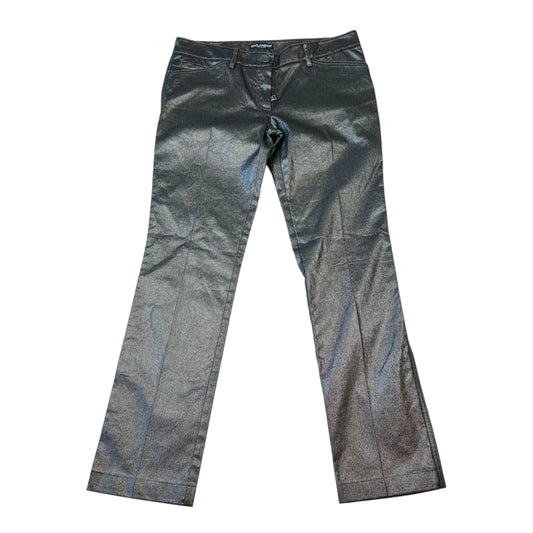 Dolce & Gabbana Silver Metallic Bootcut Pants