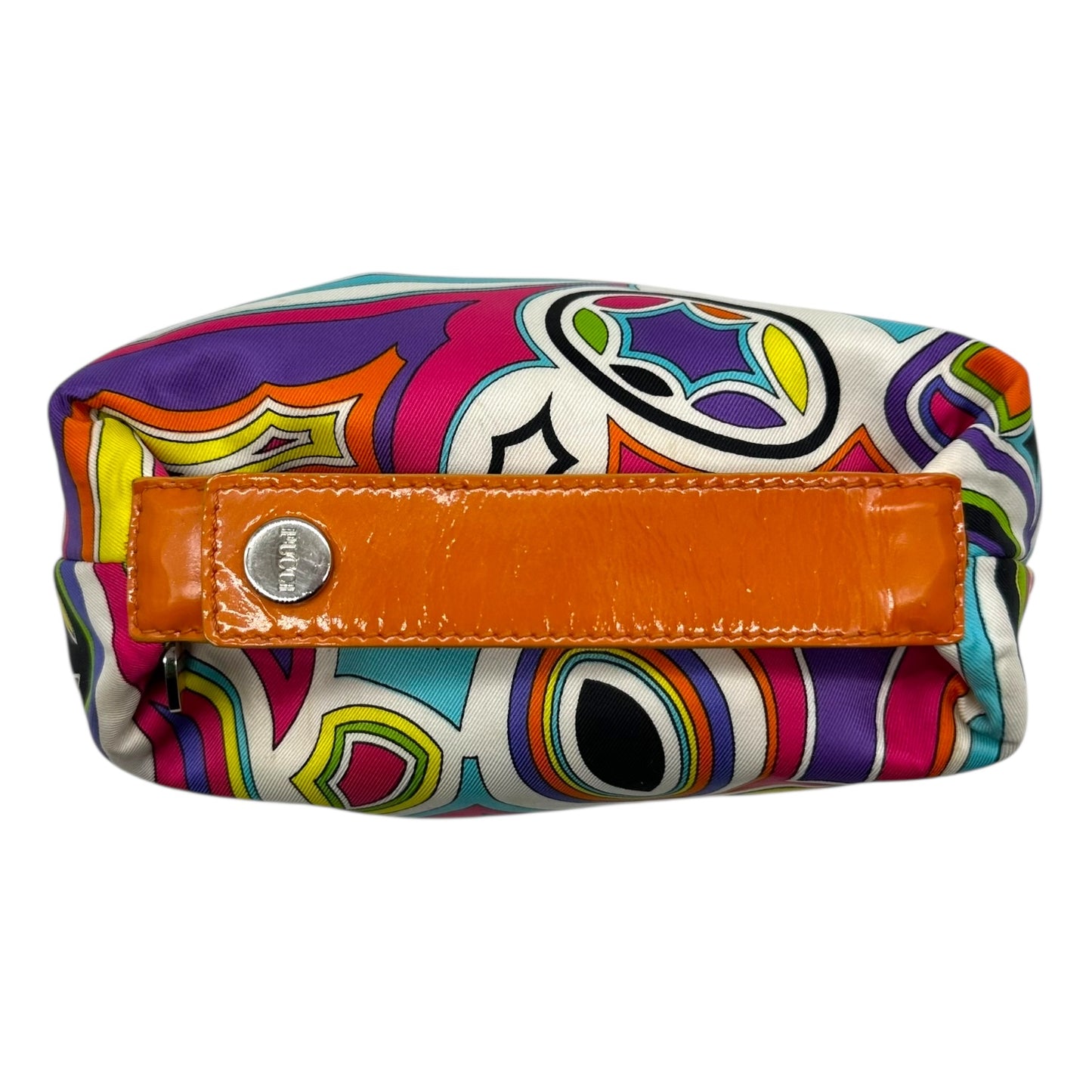 Emilio Pucci Multicolor Silk Printed Mini Pochette Bag