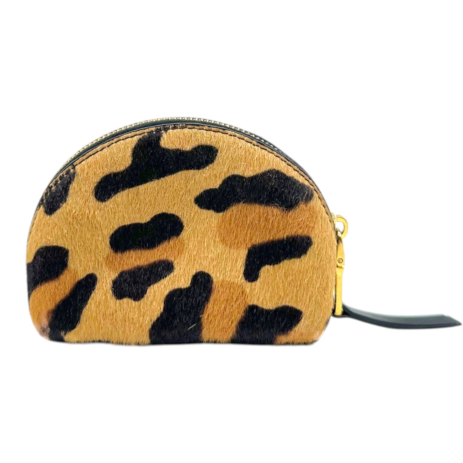 Prada Micro Cosmetic Pouch Leopard Print Ponyhair