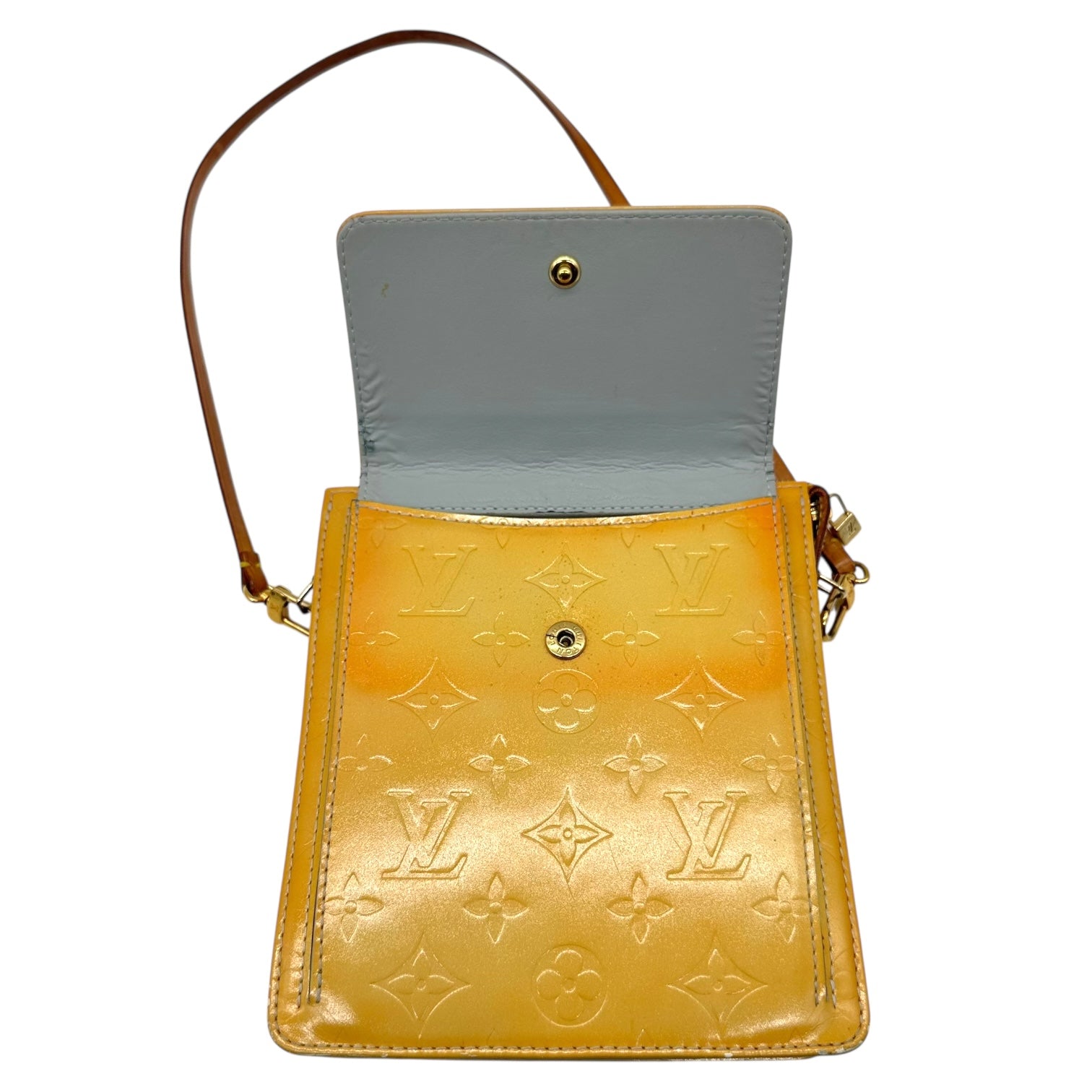 Louis Vuitton Yellow Vernis Mini Bag - Outfit Repeater