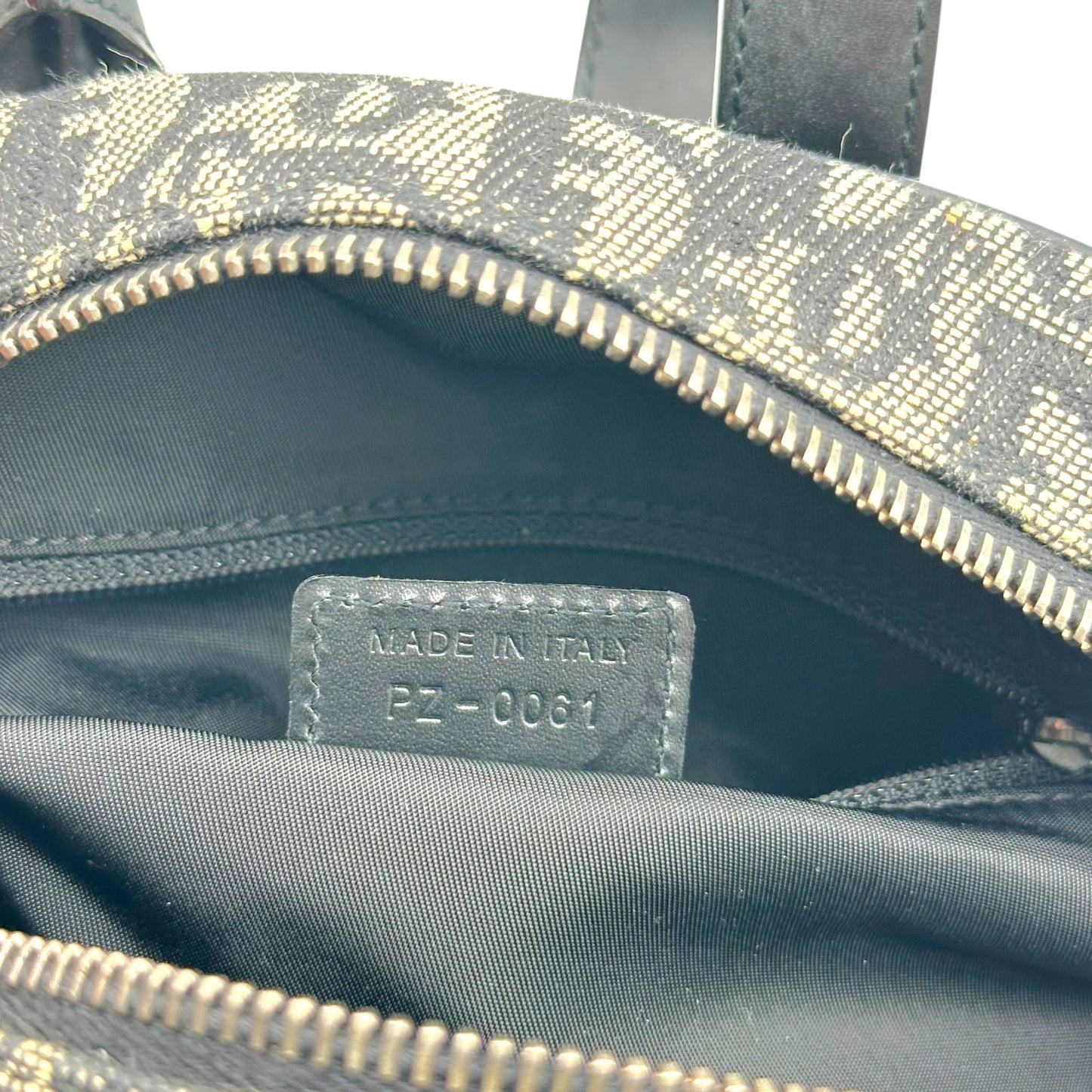 Christian Dior Small Double Saddle Bowler Bag Black Trotter
