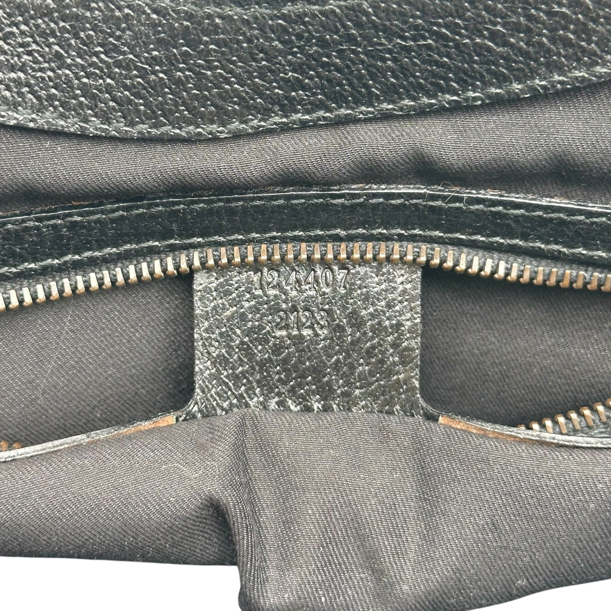 Gucci Black Monogram Shoulder Bag with Rose Gold Hardware