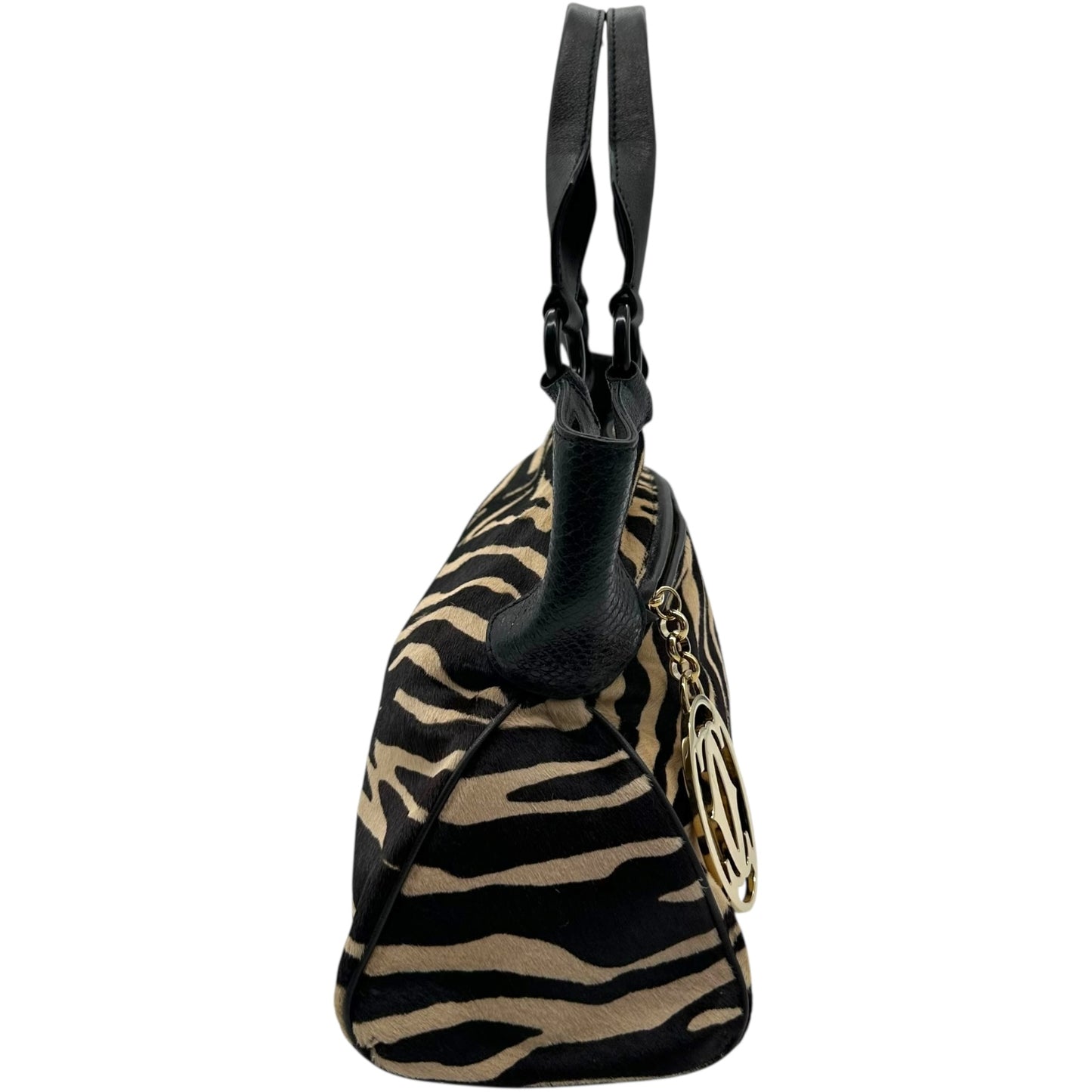 Cartier Zebra Print Ponyhair Marcello Shoulder Bag