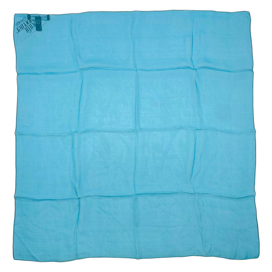 Dolce & Gabbana Turquoise Blue Sheer Silk Square Scarf
