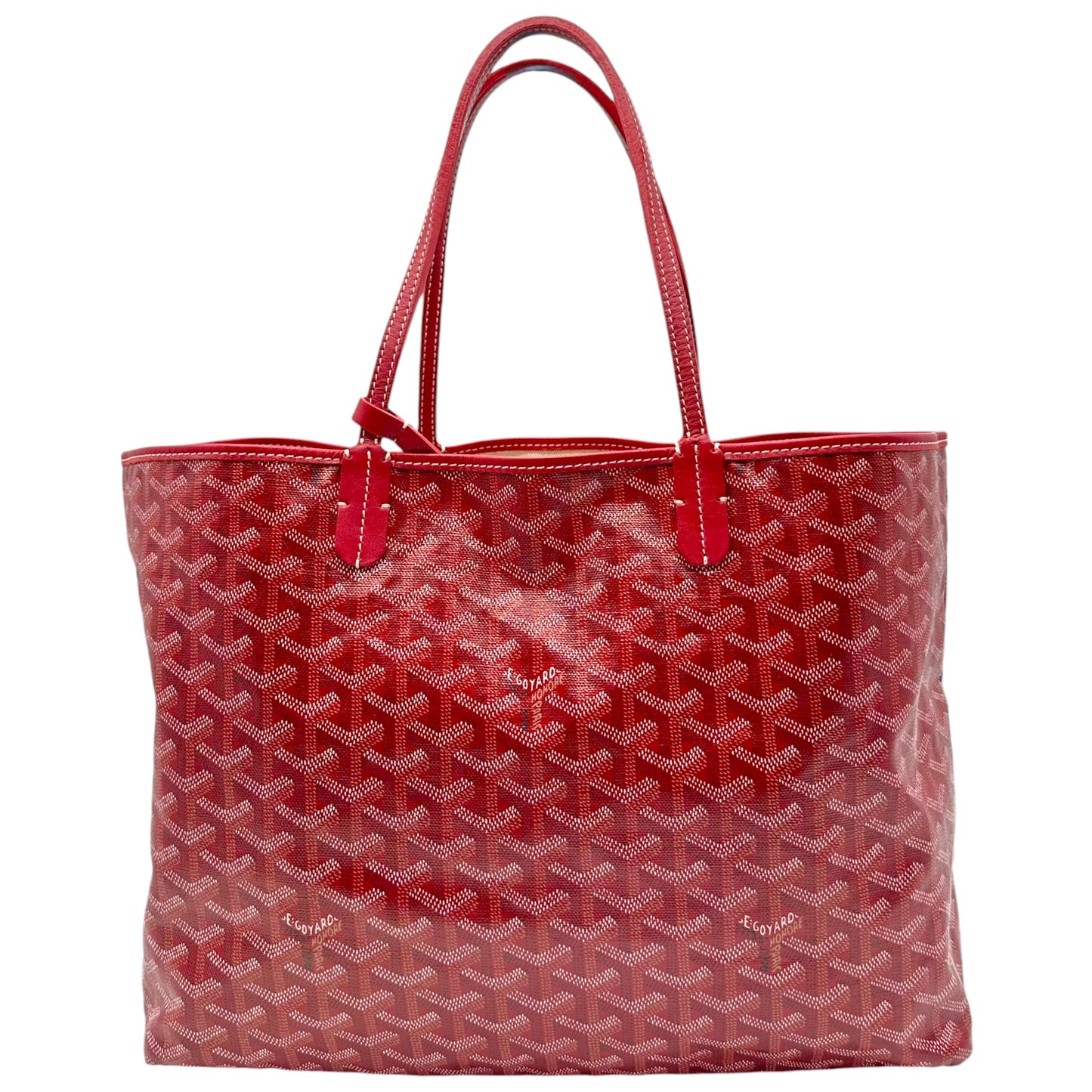 Goyard Red Saint Louis PM Medium Tote Bag