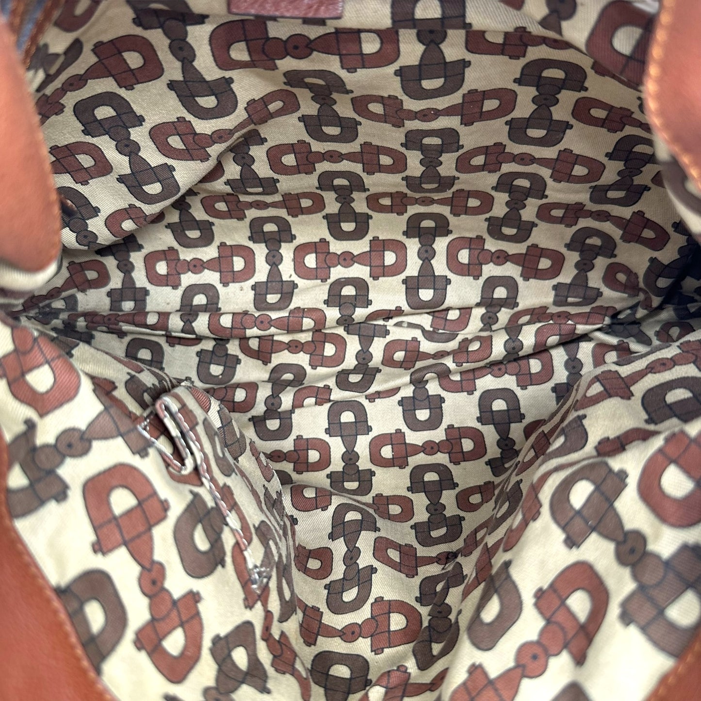 Gucci Brown Leather Guccissima Monogram Indy 2-Way Bag