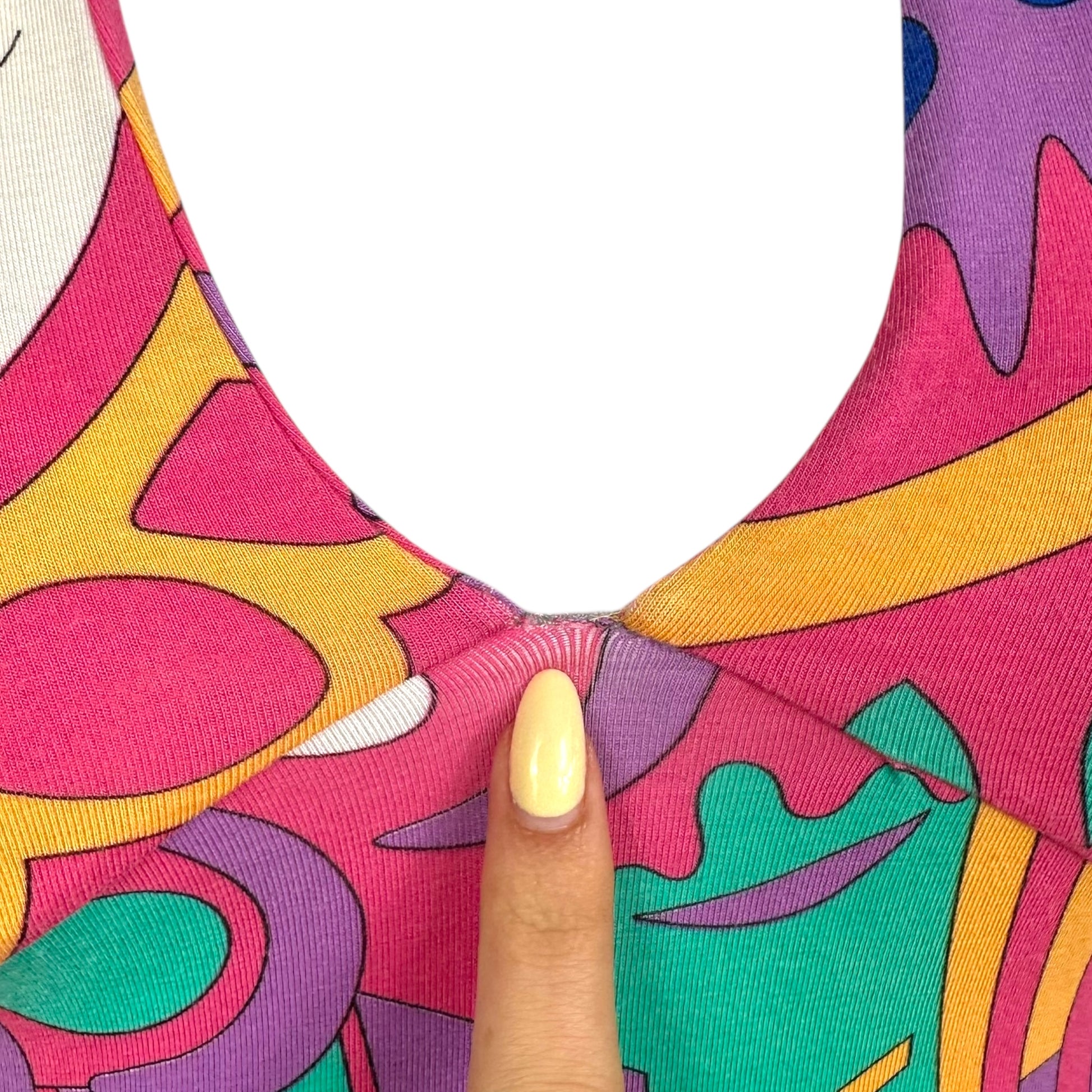 Emilio Pucci Pink & Orange Multicolor Printed Tank Top - Outfit Repeater