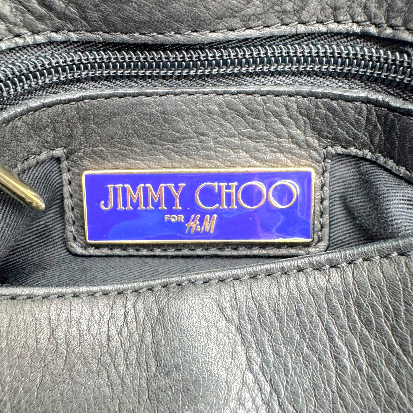 Jimmy Choo x HM Black Studded Hobo Bag