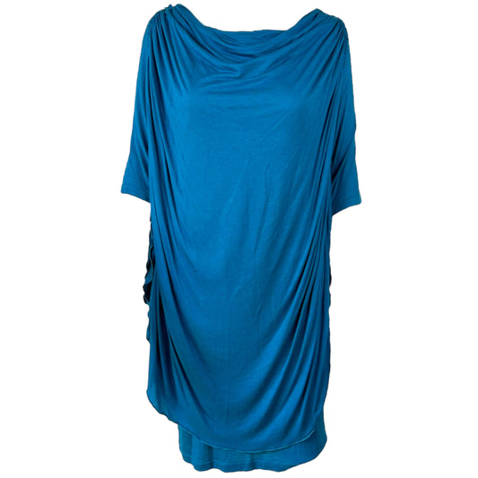 Jean Paul Gaultier Turquoise Blue Batwing Mini Dress