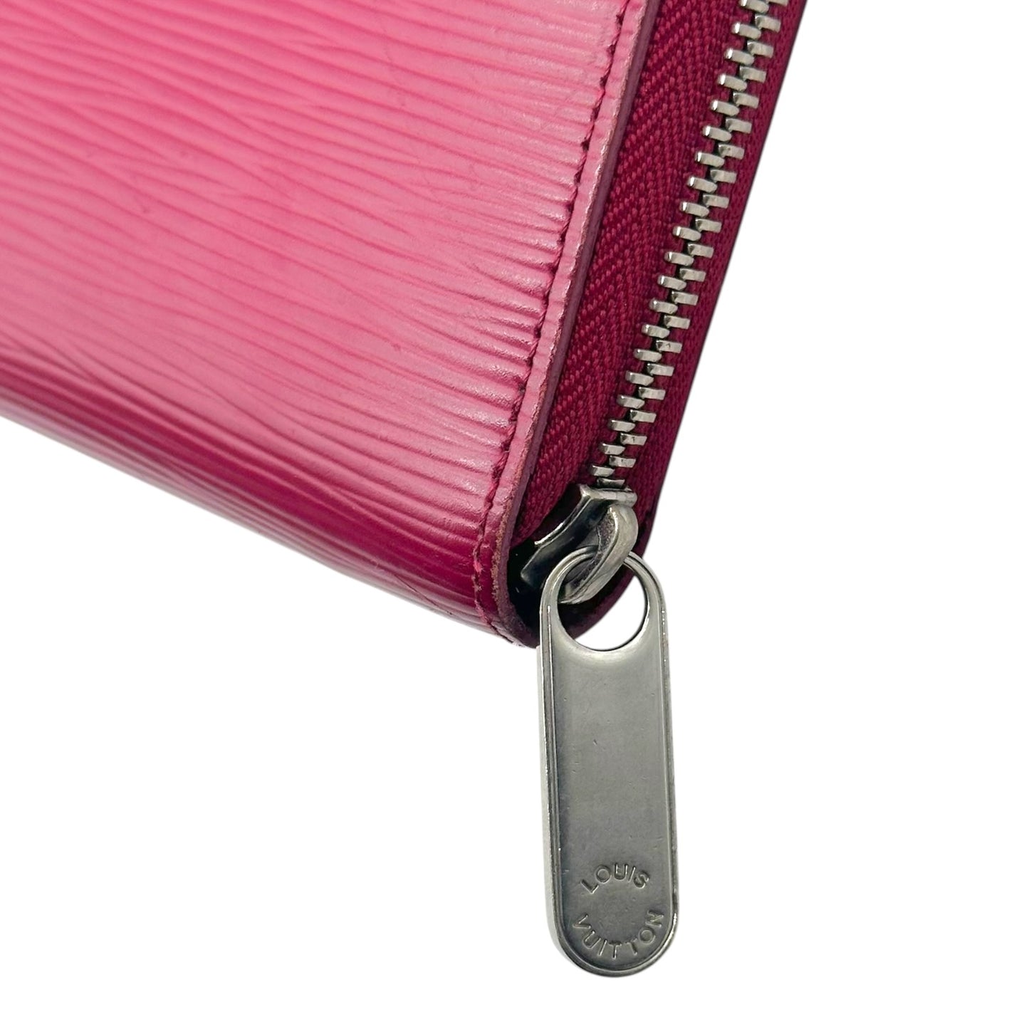 Louis Vuitton Burgundy Epi Zippered Long Wallet