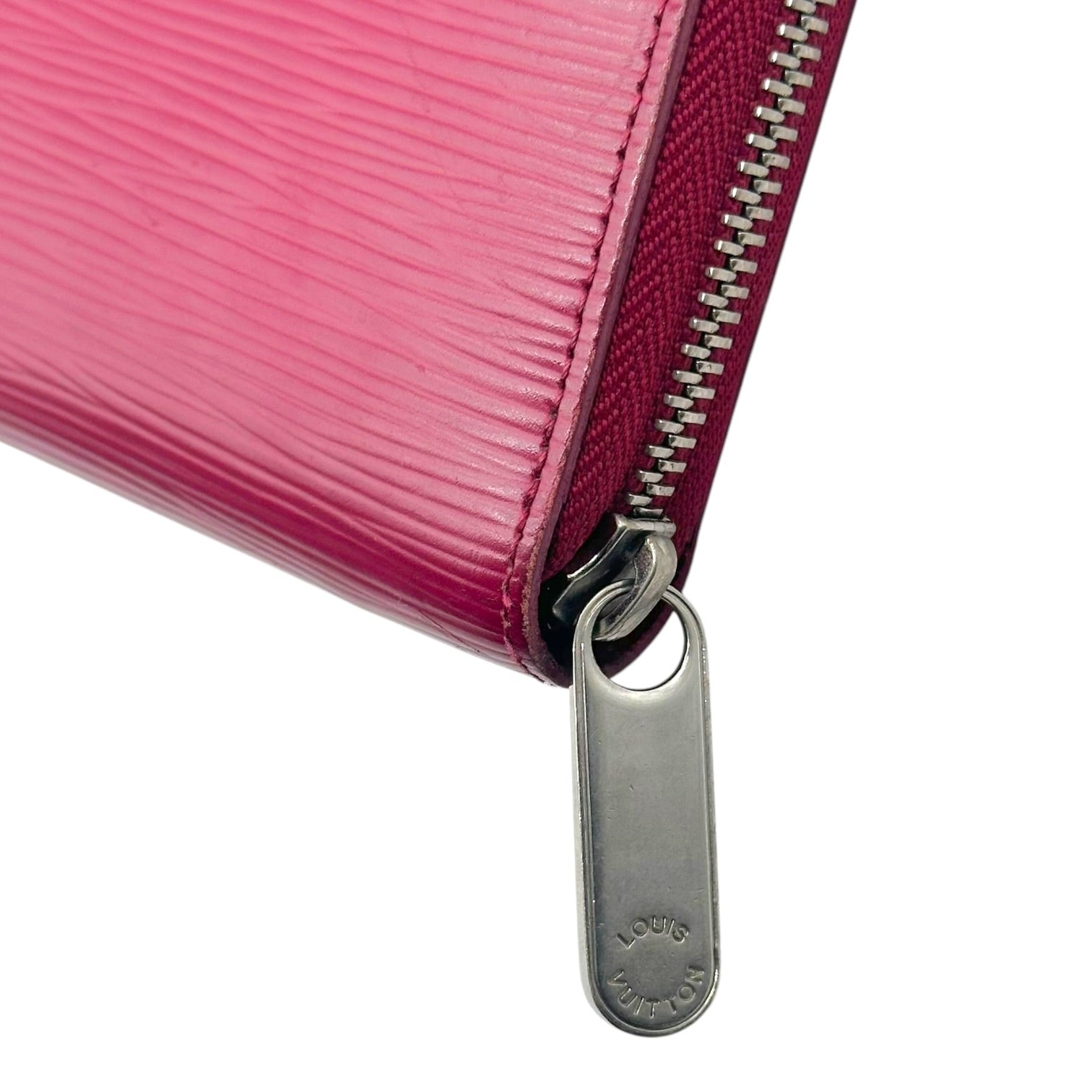 Louis Vuitton Burgundy Epi Zippered Long Wallet