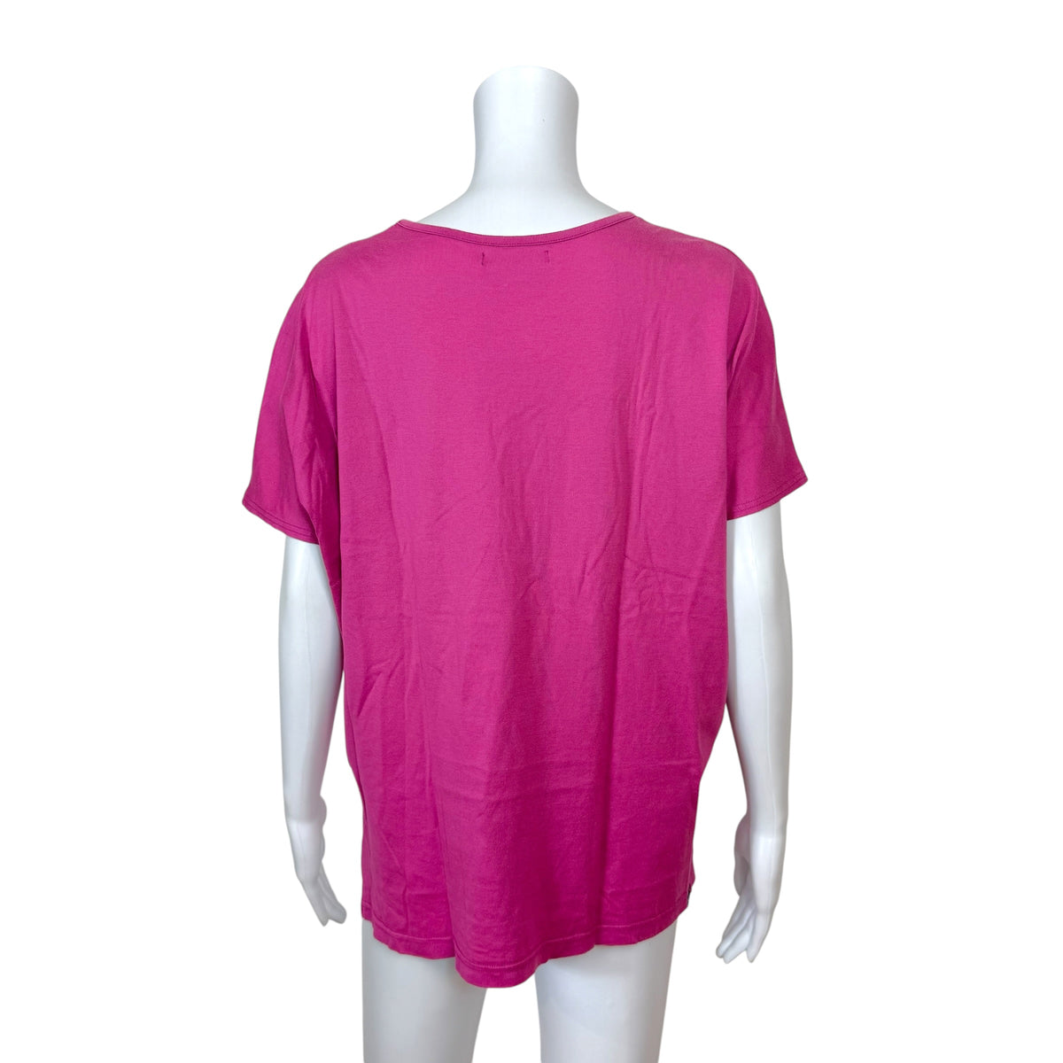 Hysteric Glamour Pink & Blue Jersey Logo Graphic Oversized T-Shirt