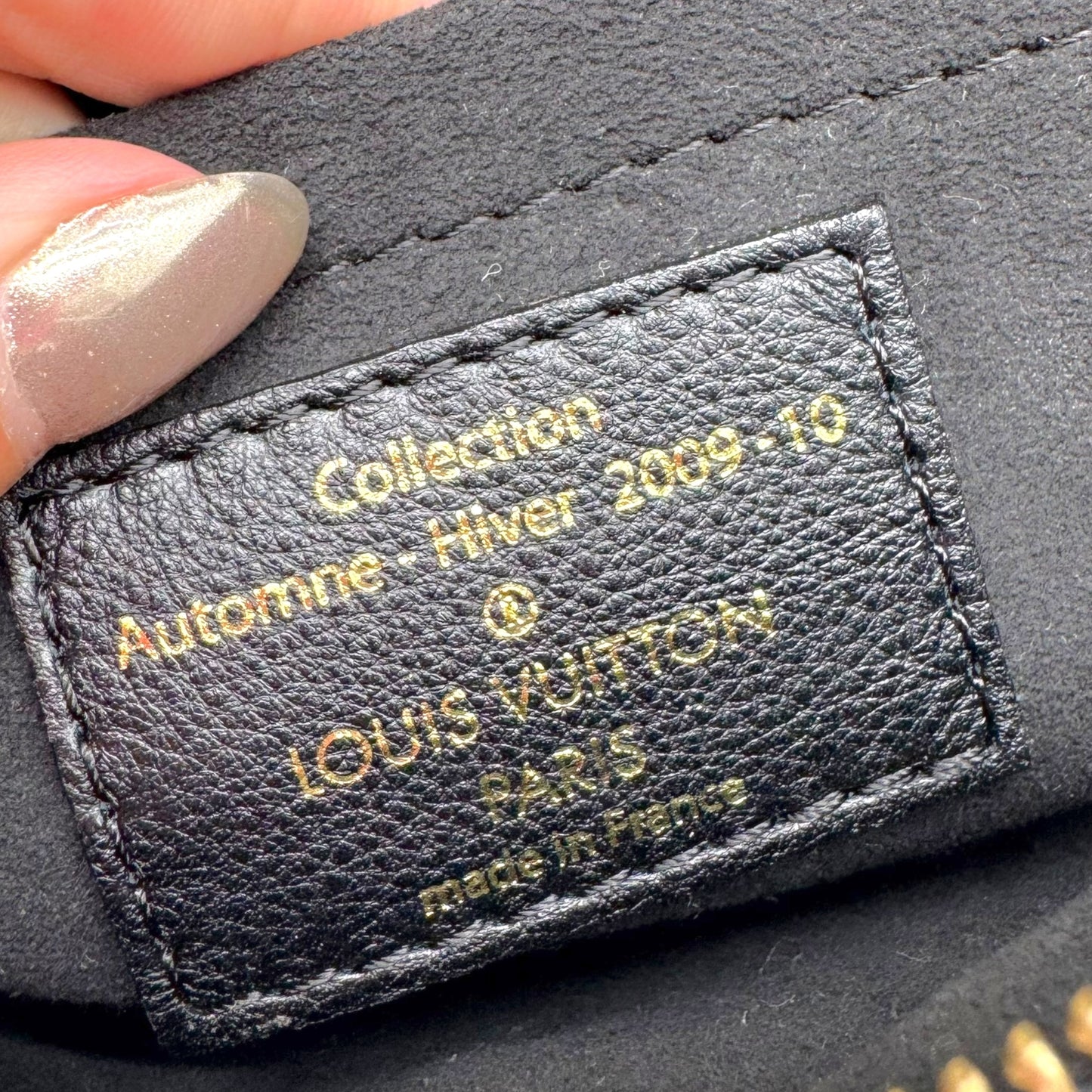 Louis Vuitton Pochette Bag Monogram Sequin Dark Brown