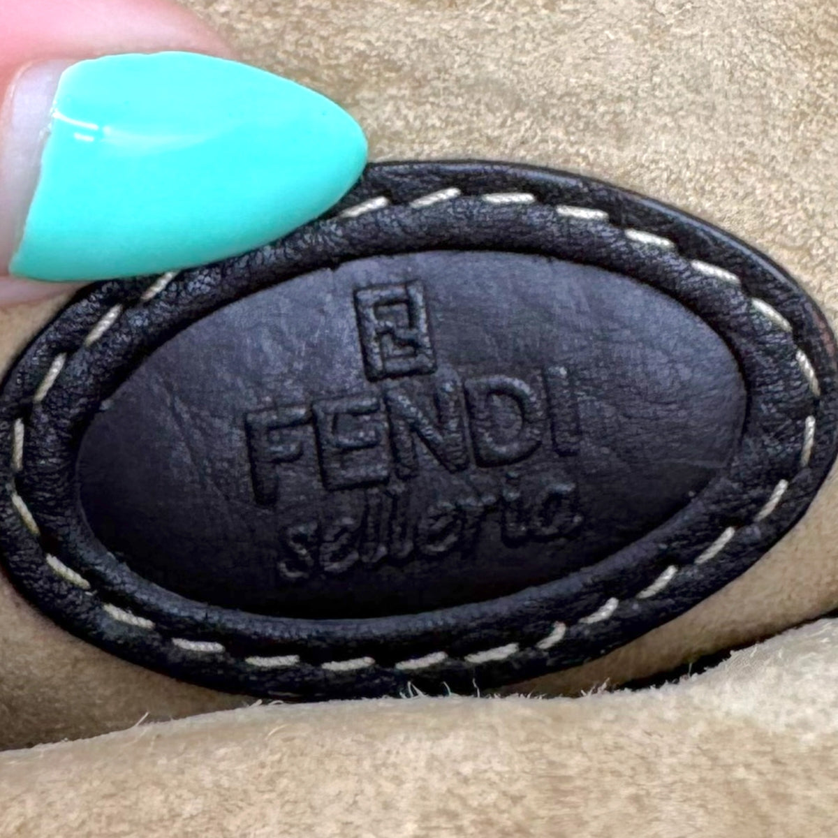 Fendi Selleria Brown Mink Fur Floral Appliqué Mini Handbag 2008 RARE
