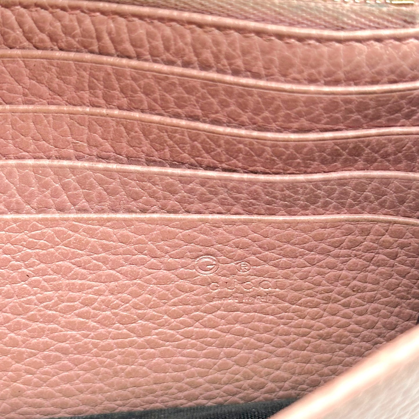 Gucci Crossbody Wallet-on-Chain Bag Blush Pink Leather